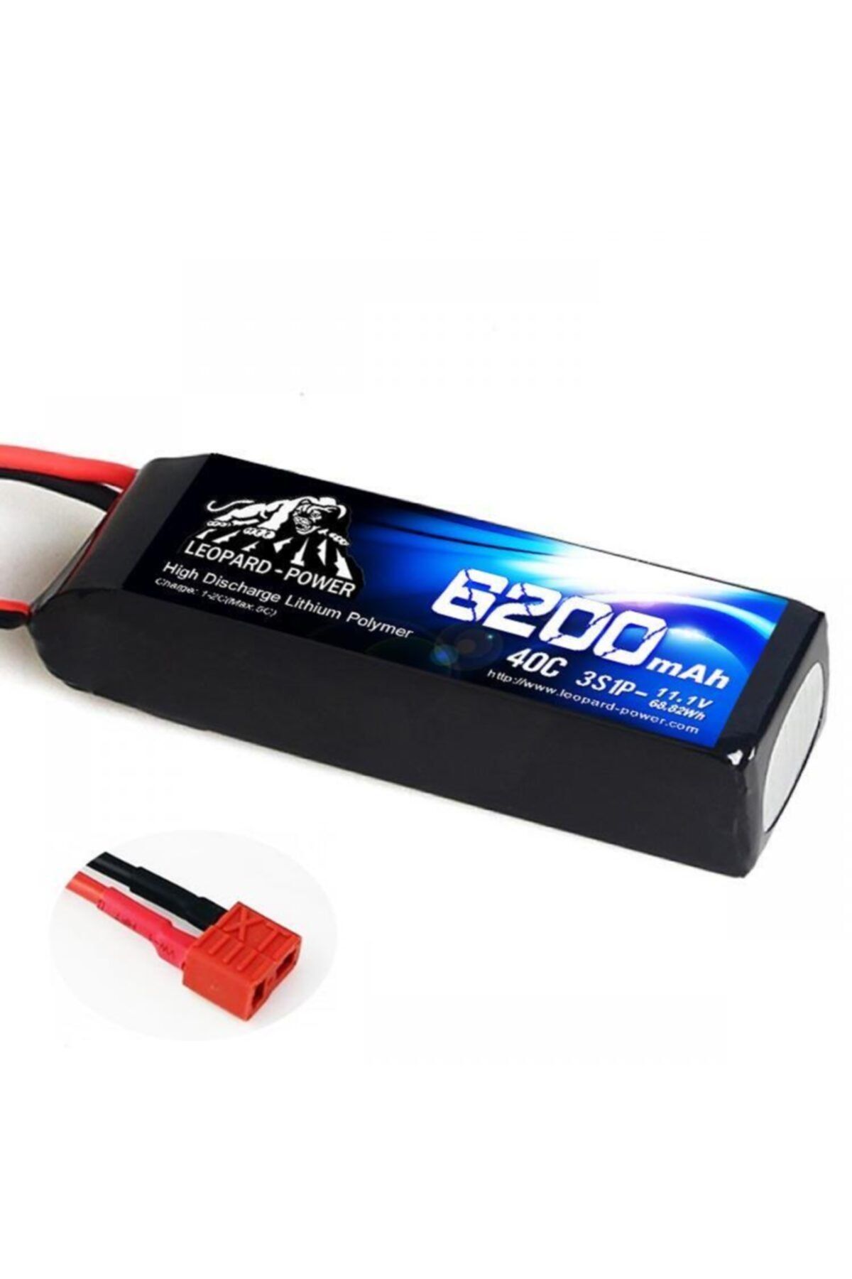 Leopard Power 6200mah 11.1v 3s 40c Lipo Batarya T Plug