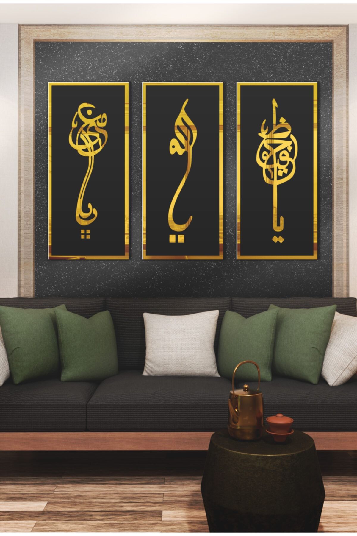 Çizgi Grafik - 3 'lü Islami Tablo Gold