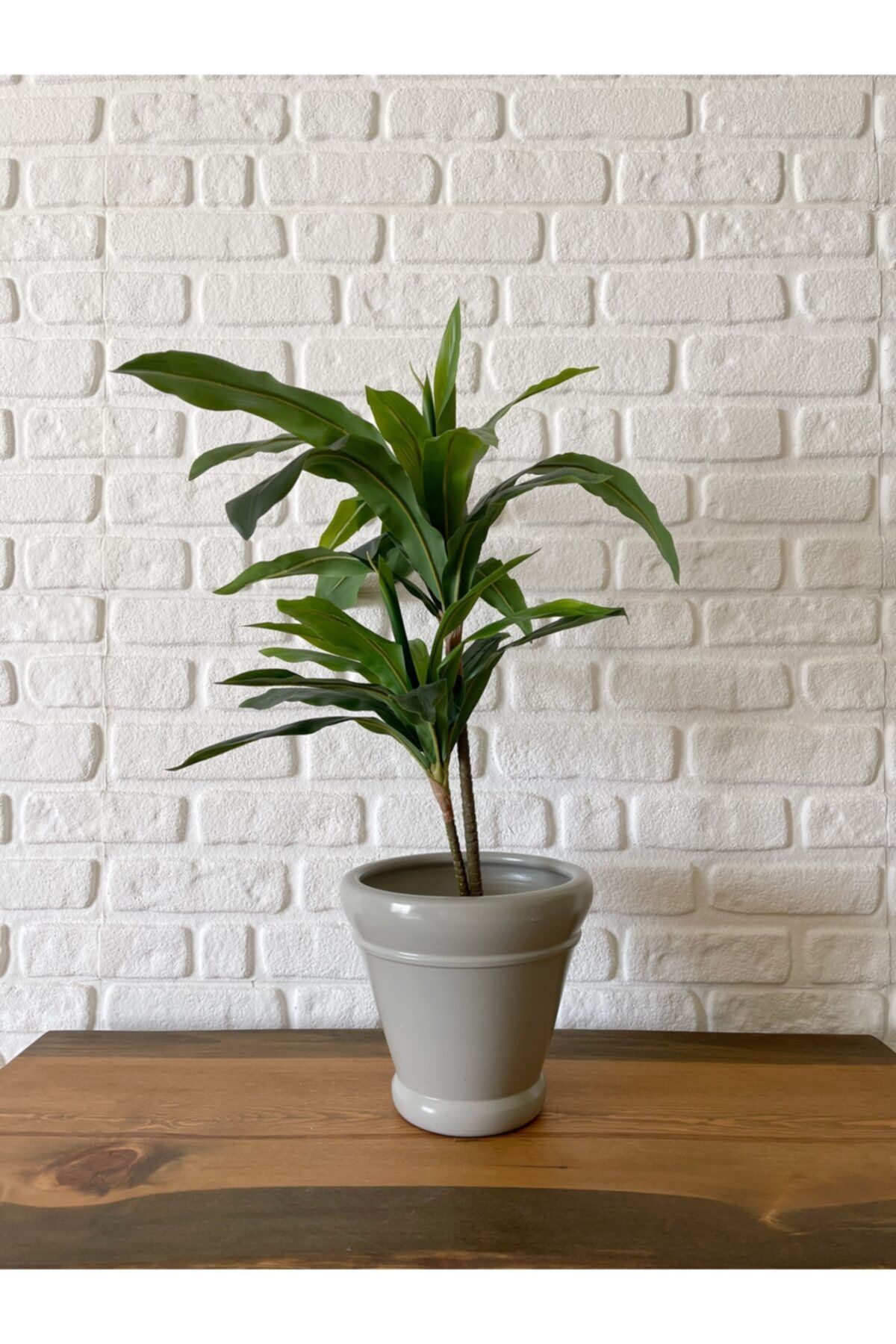 odka Italyan Saksı Serisi 25cm Granit Renk