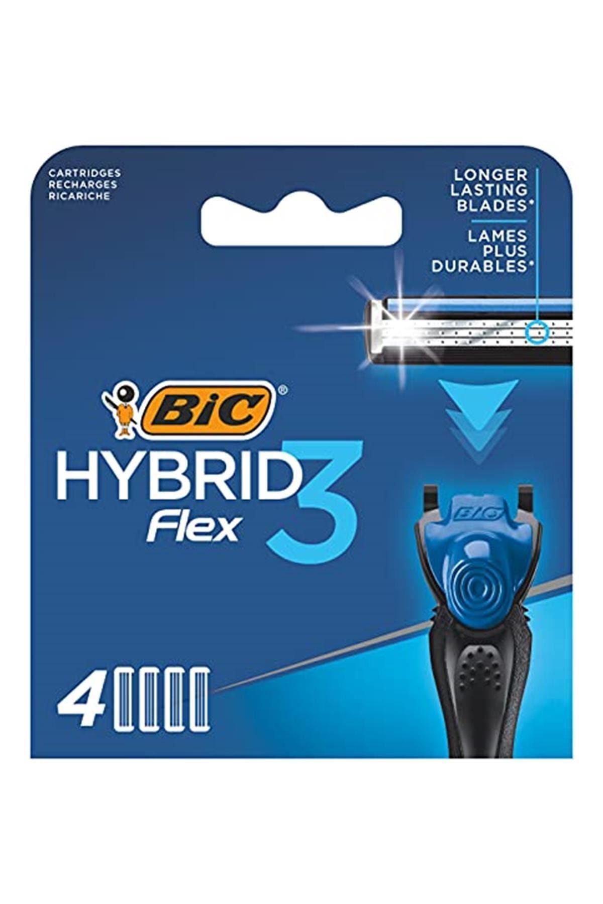 Bic Bıc Flex 3 Hybrid Yedek Tıraş Bıçağı Kartuşu 4'lü Kutu