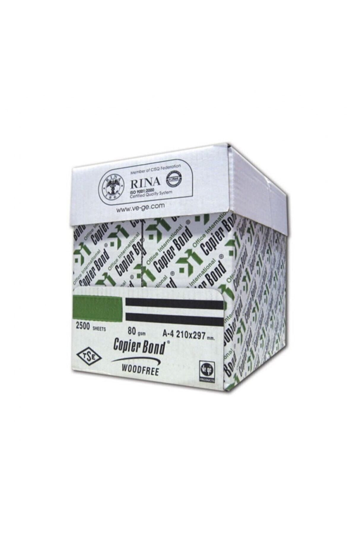 Copierbond Copier Bond A4 Fotokopi Kağıdı 80gr. 1 Koli (5 Li Paket 2500 Adet)