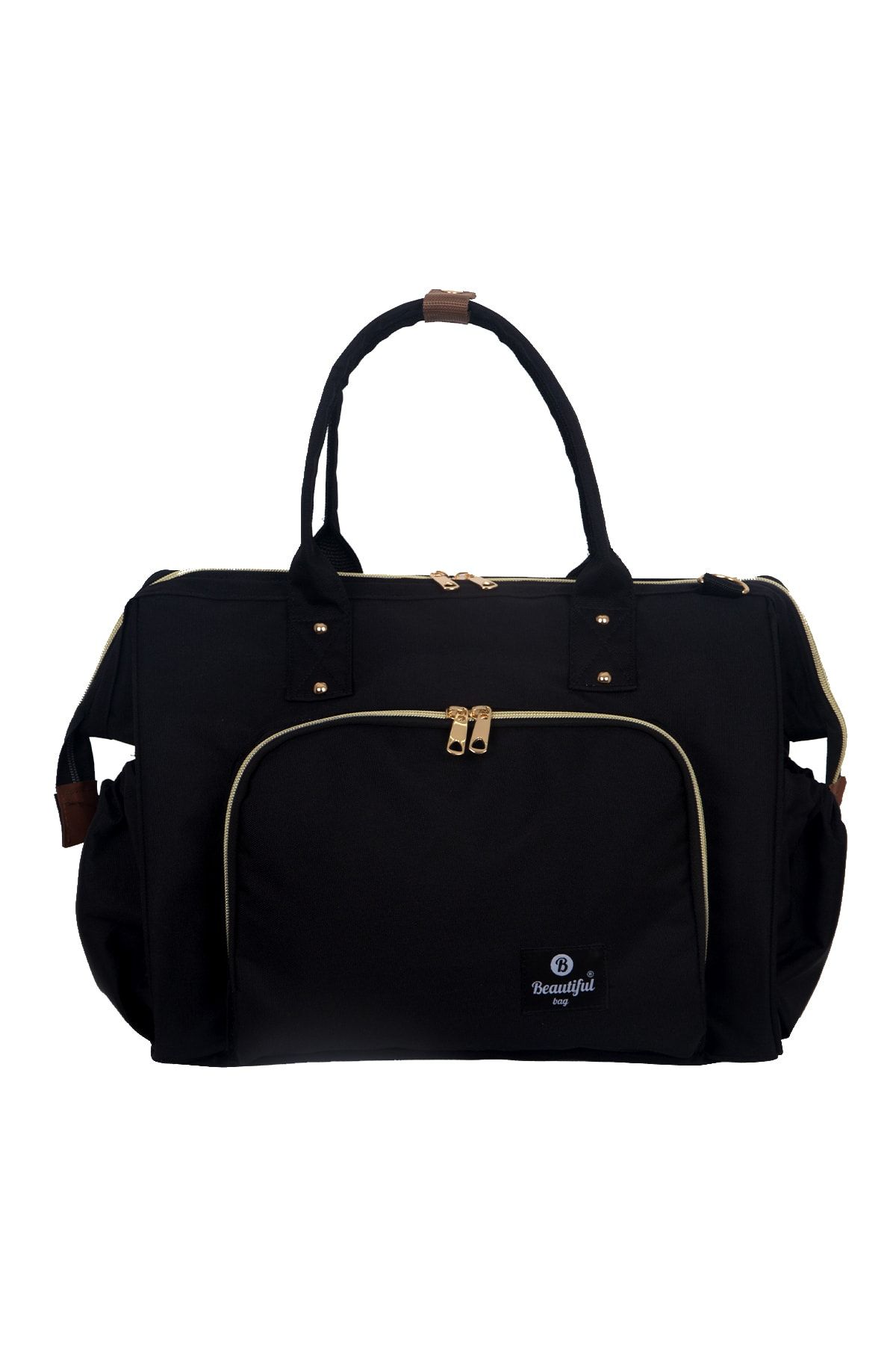 beautiful bag Omuz Askılı Anne Bebek Bakım Kol Çantası Siyah