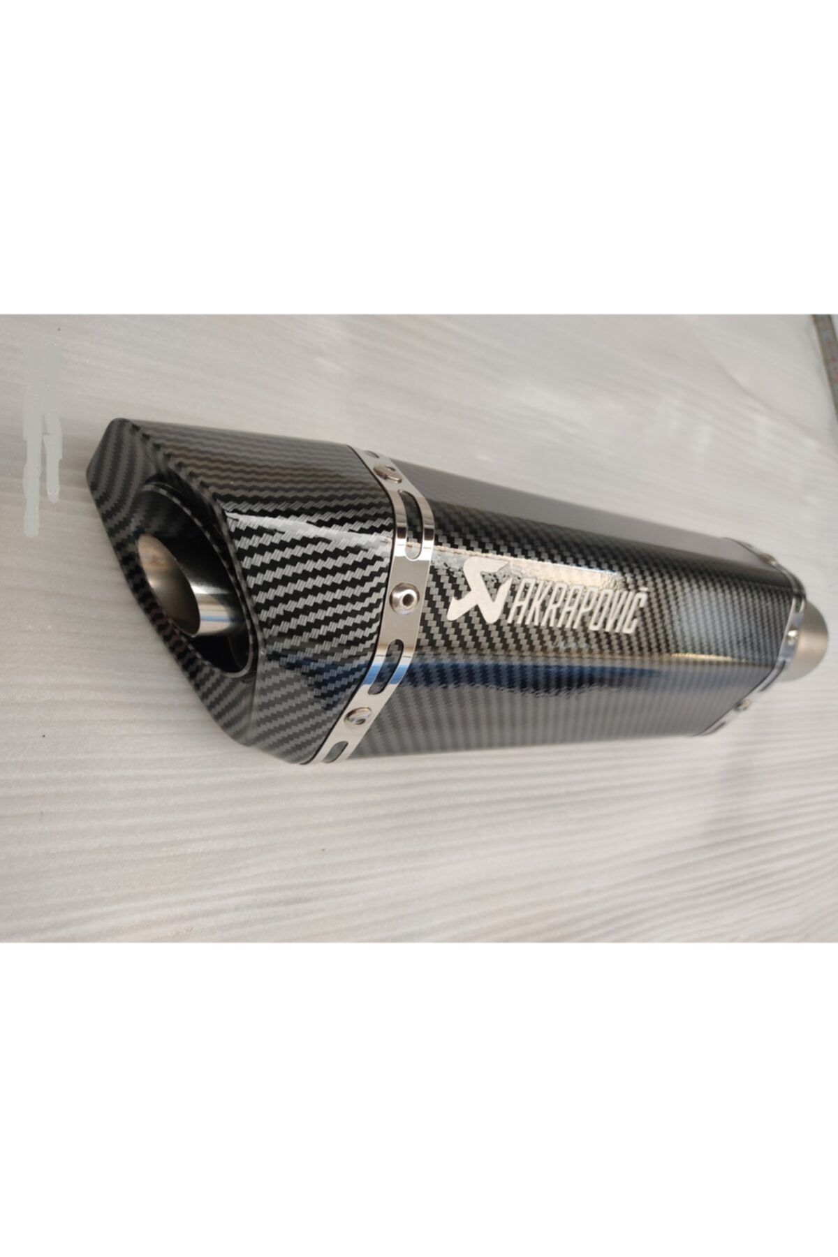 setmoto Tok Ses Akrep - Karbon Desen - 37cm Egzoz - Susturuculu