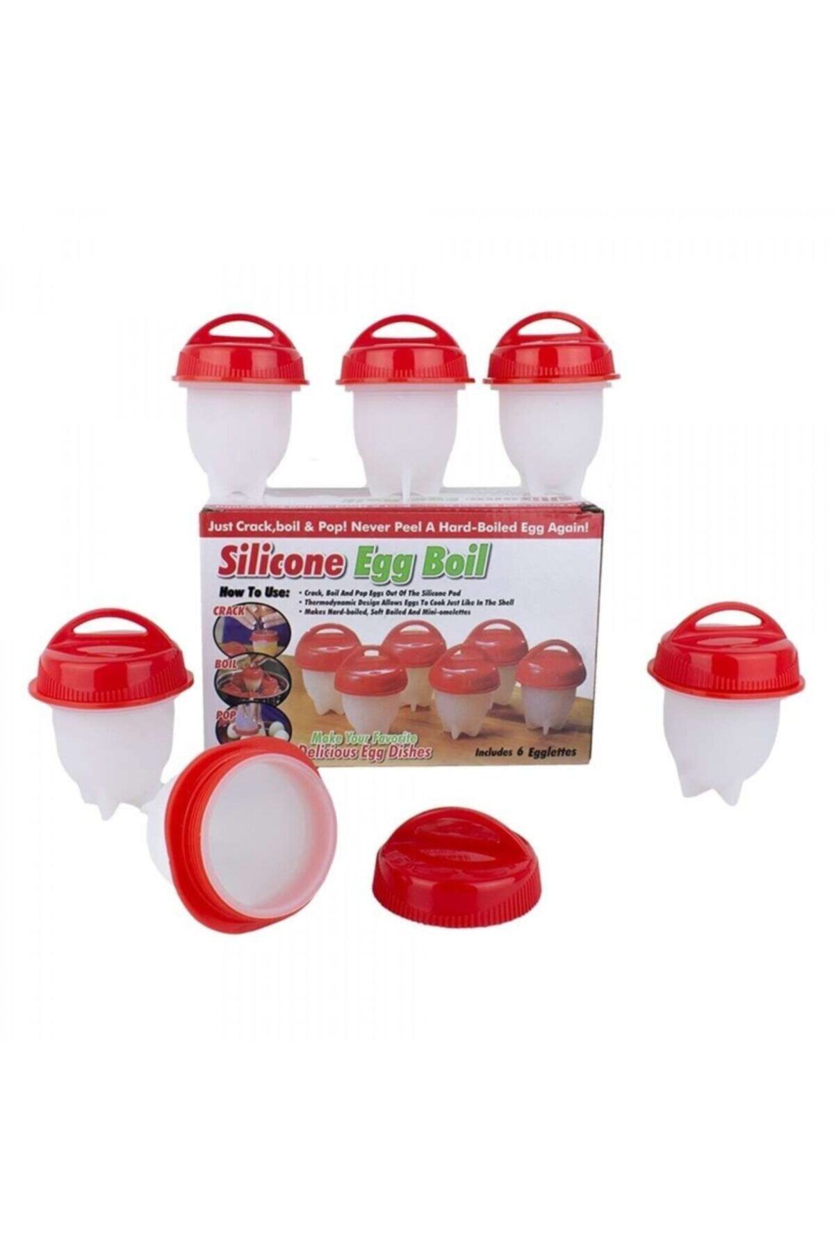 Mbois Silikon Yumurta Haşlama Pişirme Kabı 6'lı Set