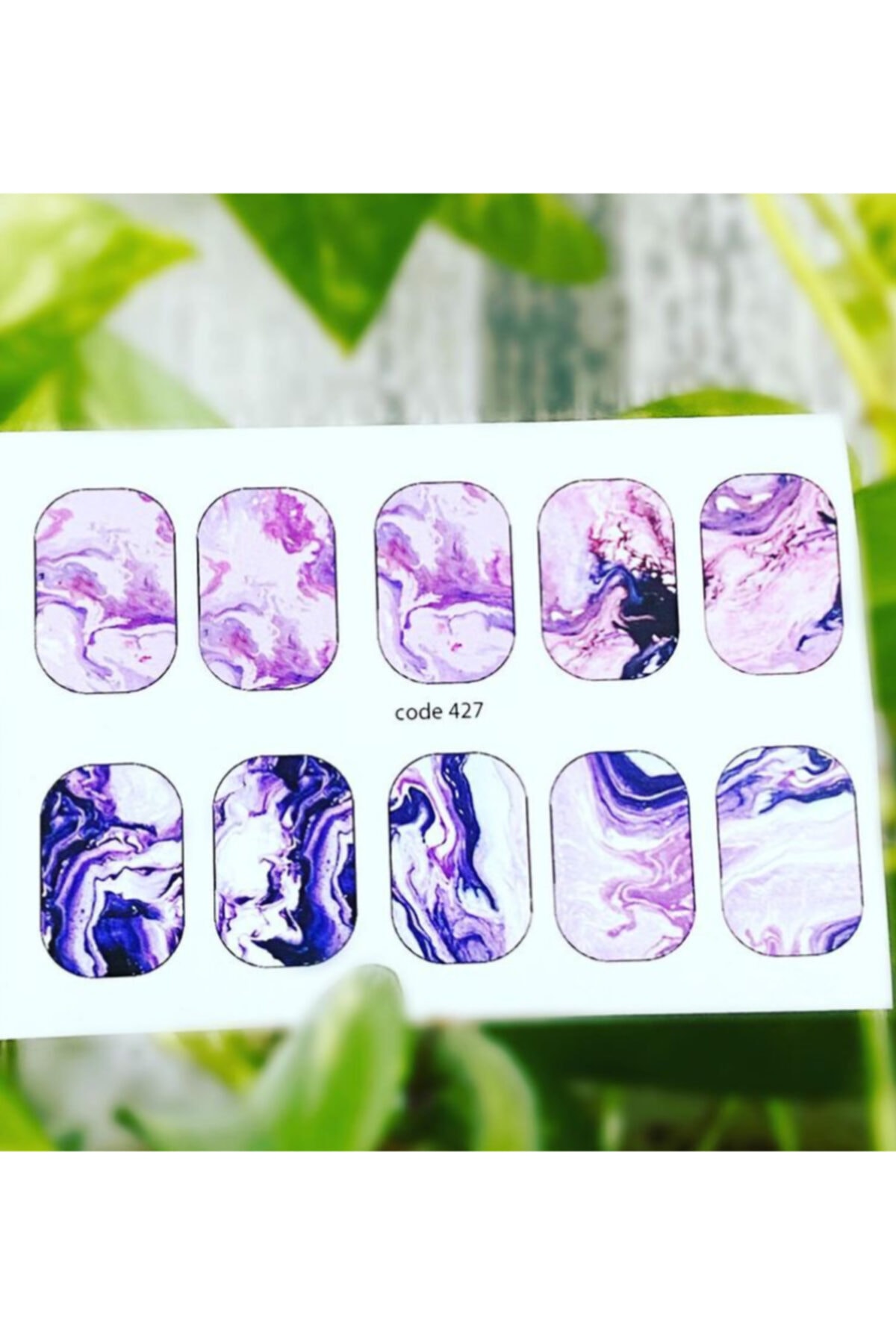 SCA KOZMETİK Kuzey Işıkları Desenli Tırnak Dövmesi Tırnak Tattoo Nail Art Tırnak Sticker
