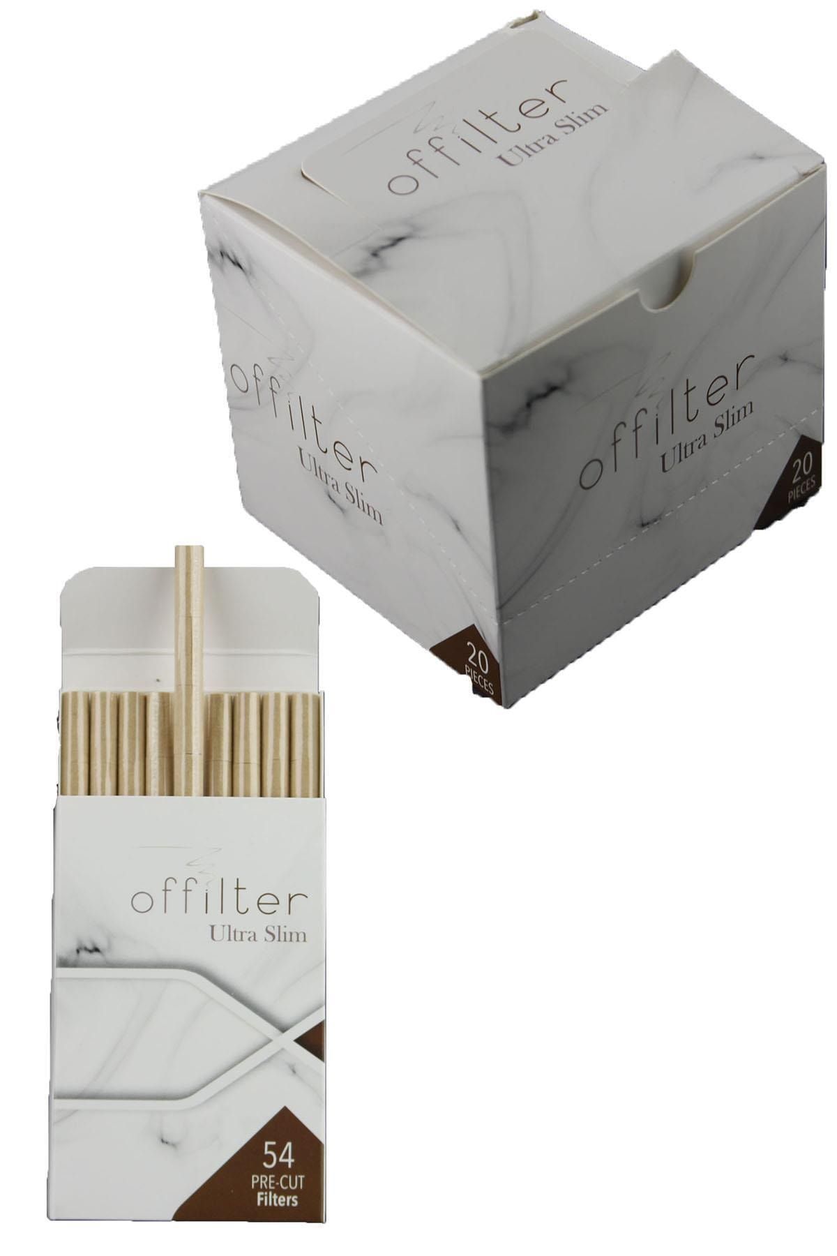 OFFİLTER Ekstra Slim Tutun Filtresi Sünger Ağızlık Zıvana 20 Paket