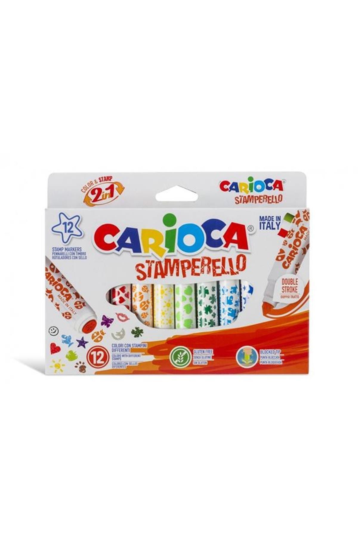 CARIOCA Stamperello 12 Renk Damga Keçeli Kalem 42240