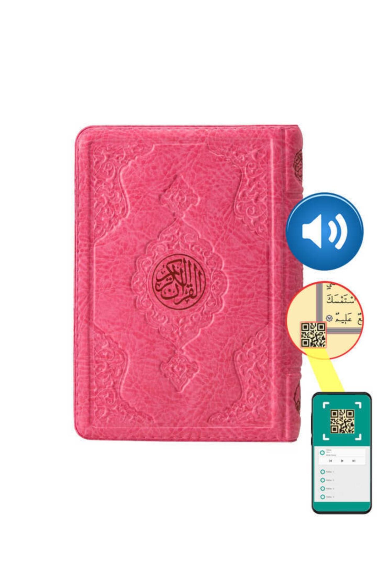 Hayrat Neşriyat Çanta Boy Kur'an-ı Kerim (pembe Renk, Kılıflı, Mühürlü)