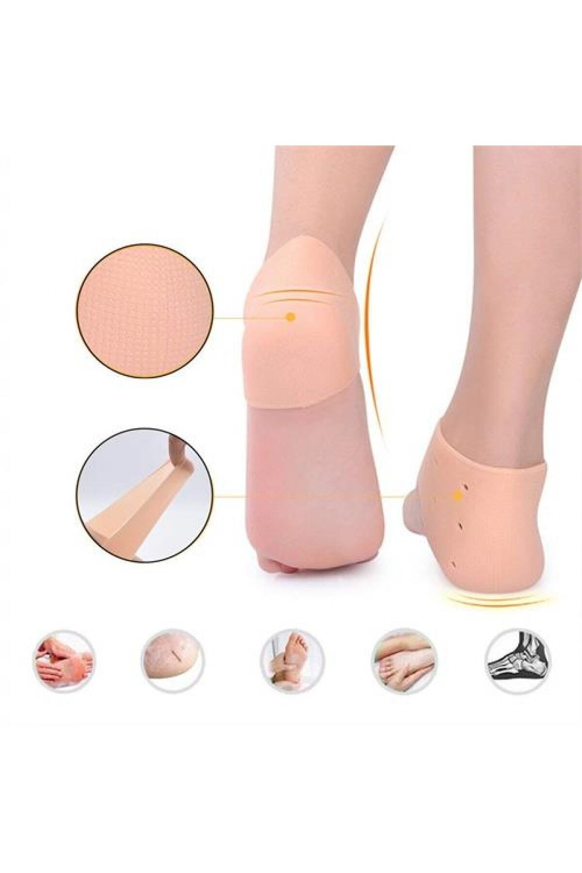 KaktüsKedi Ten Rengi Topuk Çorabı 711426