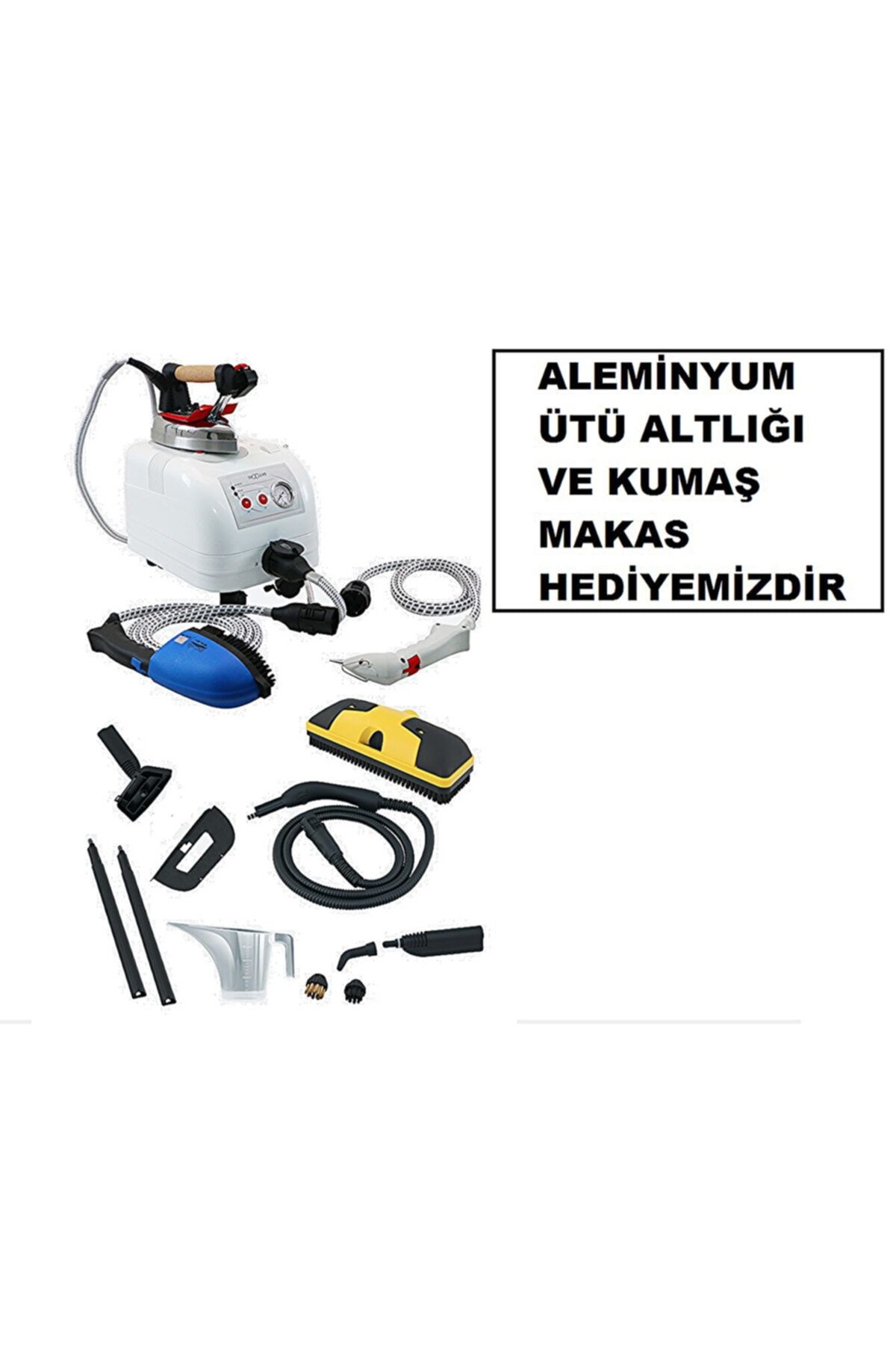 Gazzella Trio Clean Buharlı Ütüleme ve Temizleme Robotu Profesyonel Ütü 2 Litre Teflon