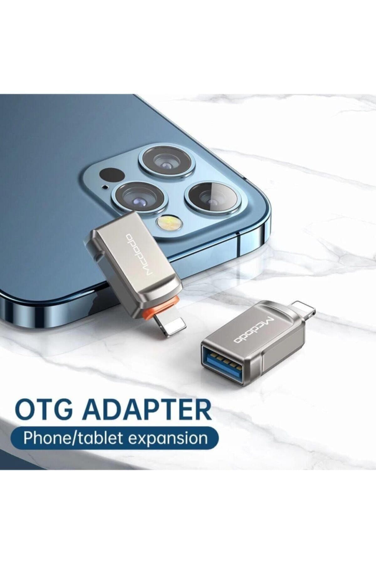 Mcdodo Ot-8600 Iphone Için Otg Veri Data Aktarımı Için Adaptör Lightning Alüminyum Yüksek Kalite