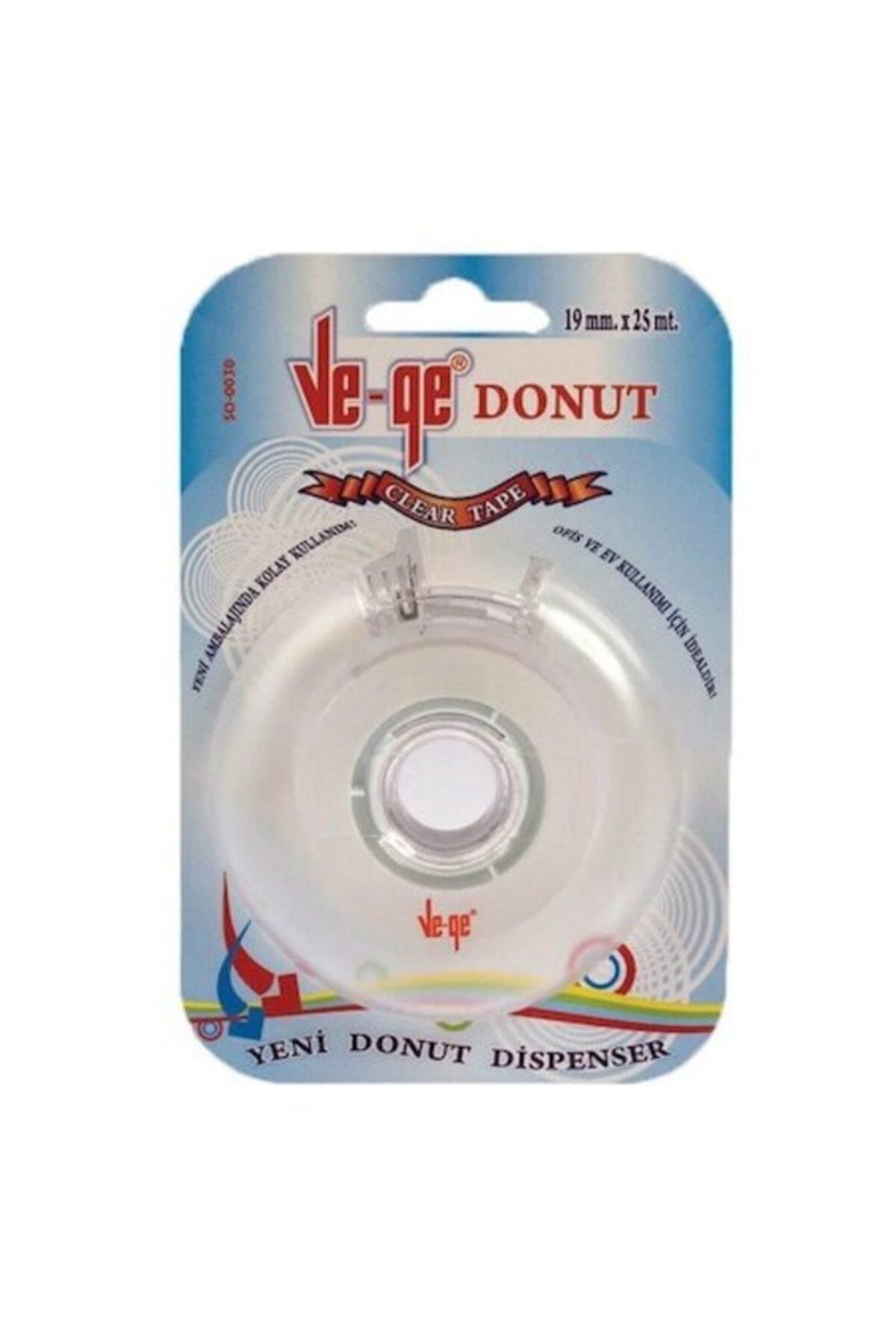 Vege Ve-ge Selefon Bant Donut Bant Makinalı 19x25 Şeffaf