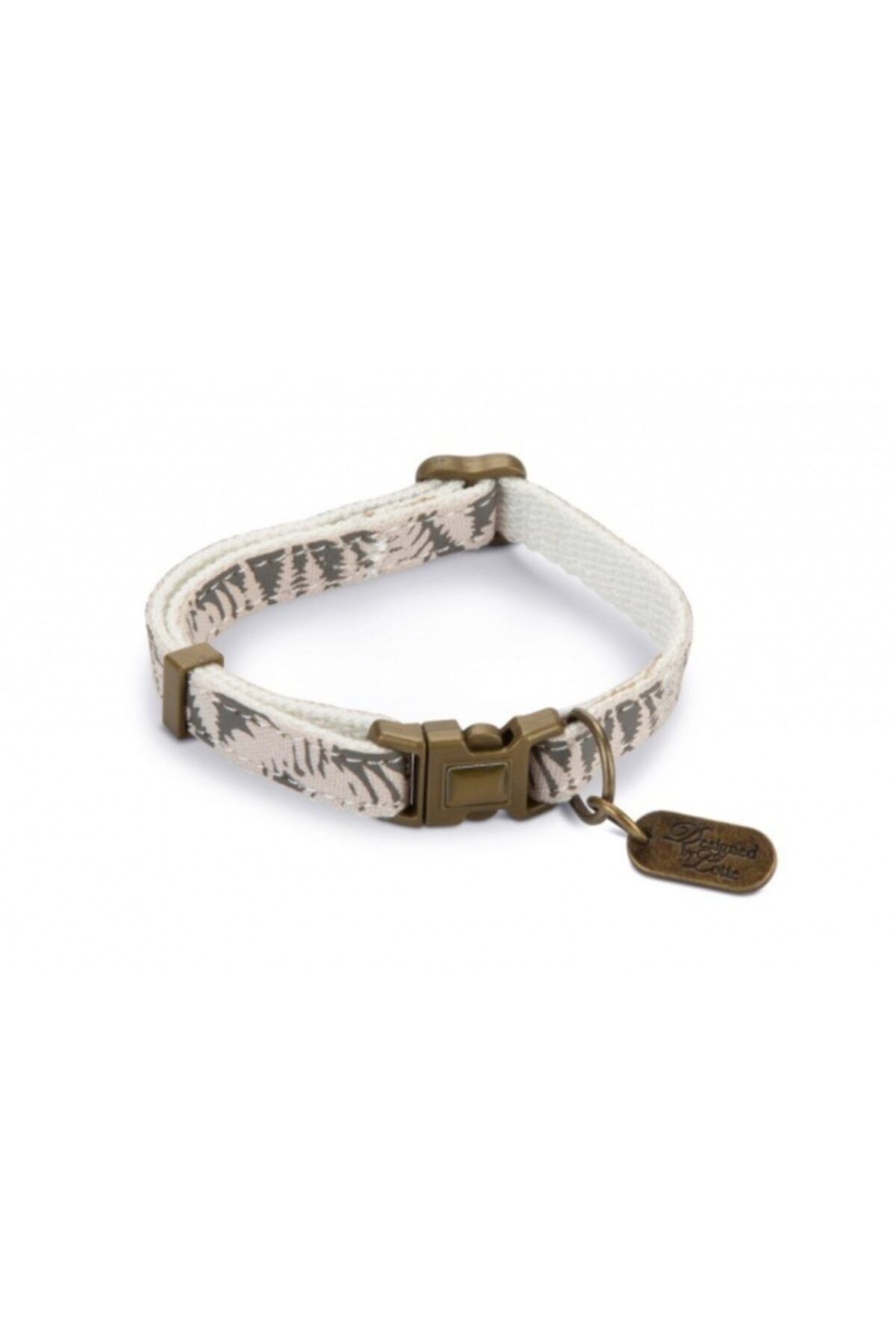 HN TEKSTİL Karlıe Lotte Kedi Tasması 30cm X 10mm Bej