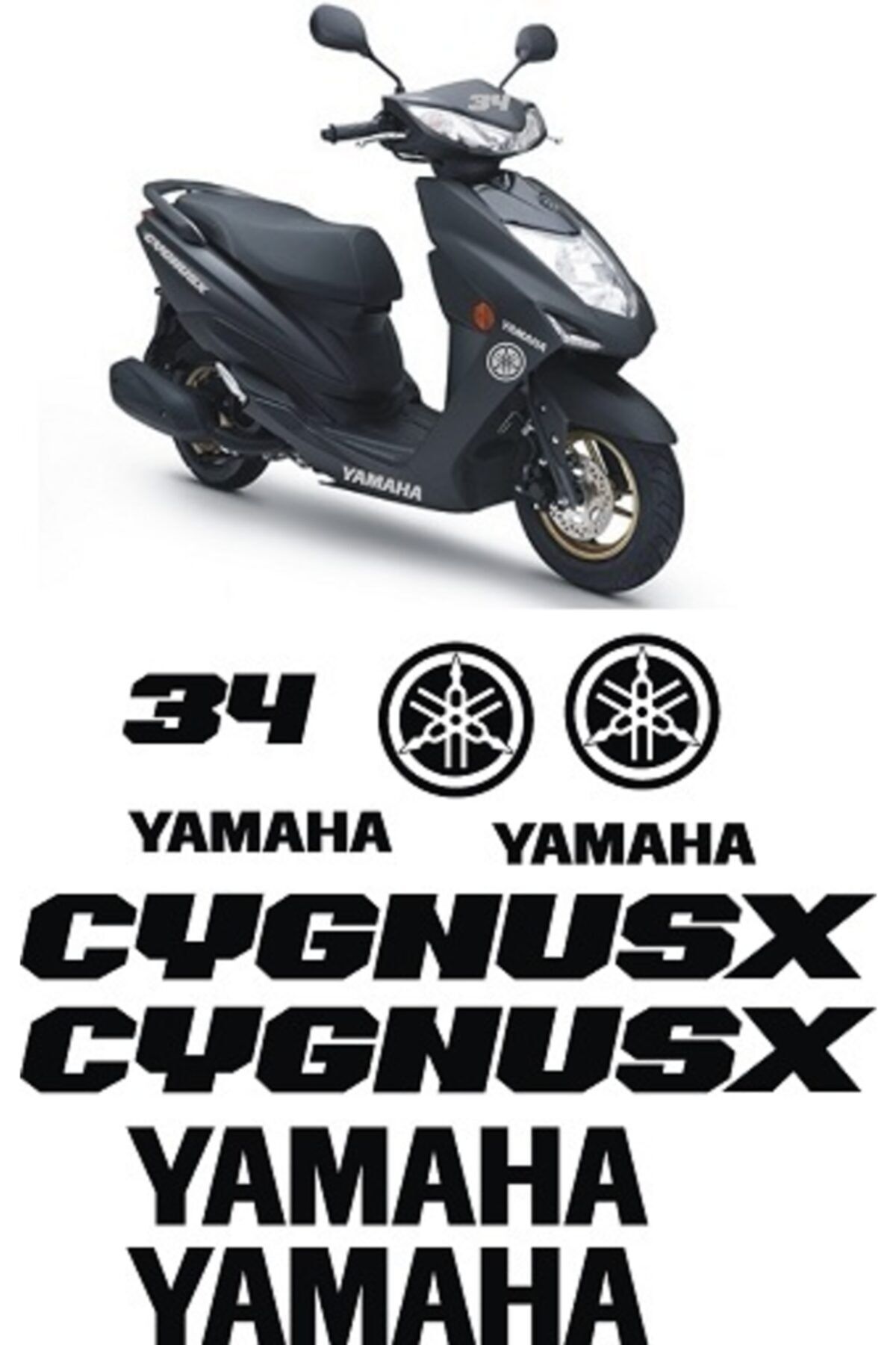 Oracal Yamaha Cygnusx Sticker Set