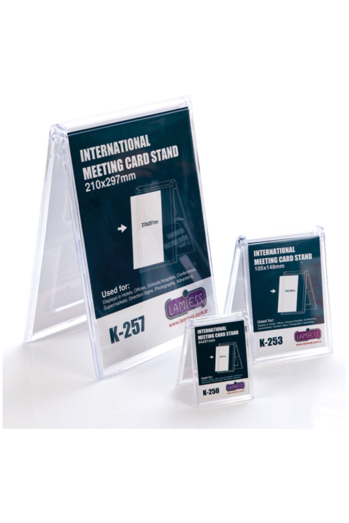 Lamiess K-242 Masaüstü Reklam Panosu Yatay 5 'li