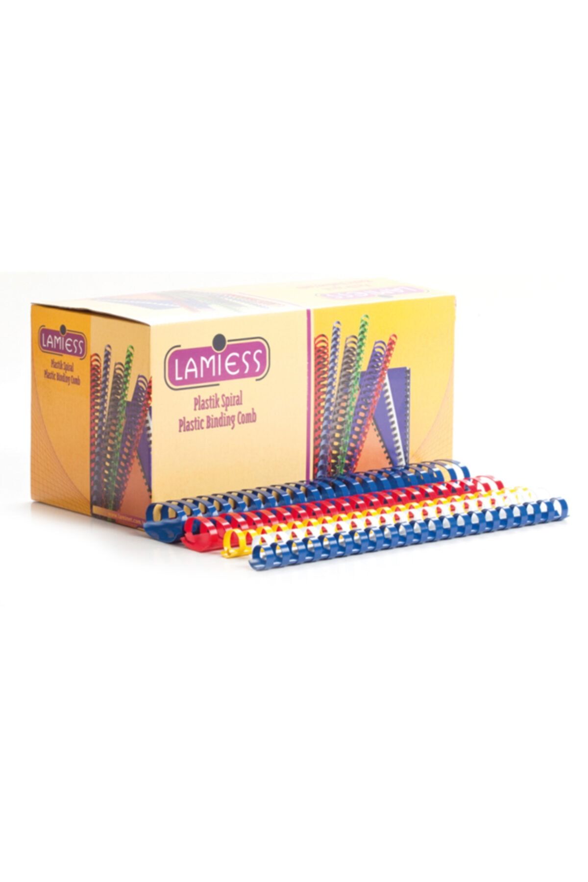 Lamiess 16 Mm Plastik Spiral Mavi 100'lü