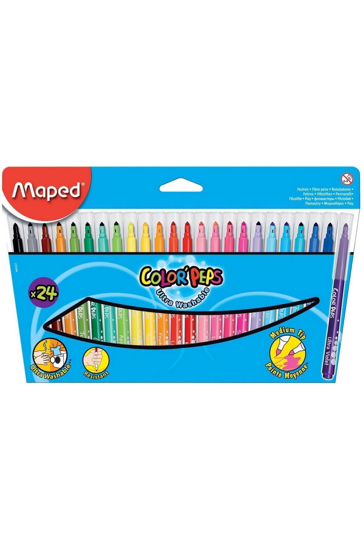 Maped Color Peps Keçe Kalem 24 Renk (845022LM)
