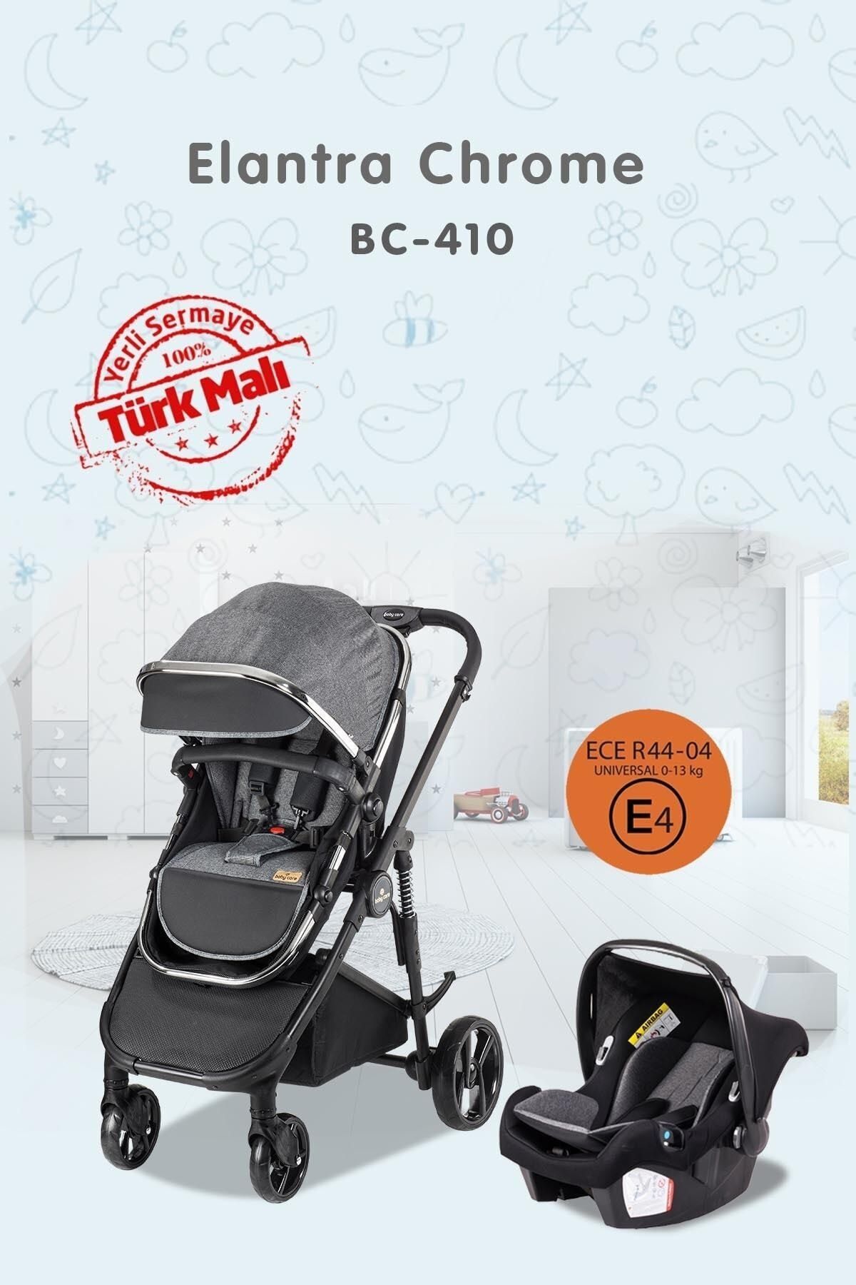 Baby Care Bc 410 Elantra Chorome Travel Puset Gri