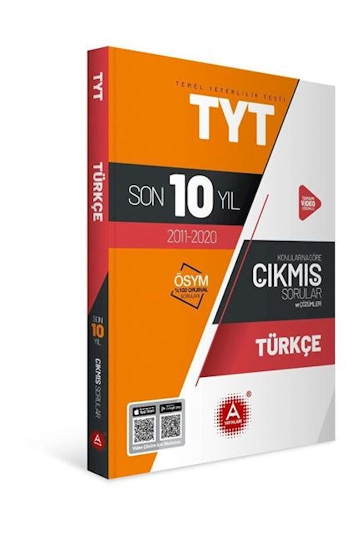 A Yayınları Tyt Türkçe Son 10 Yıl Konularına Göre Tamamı Çözümlü Çıkmış Sorular