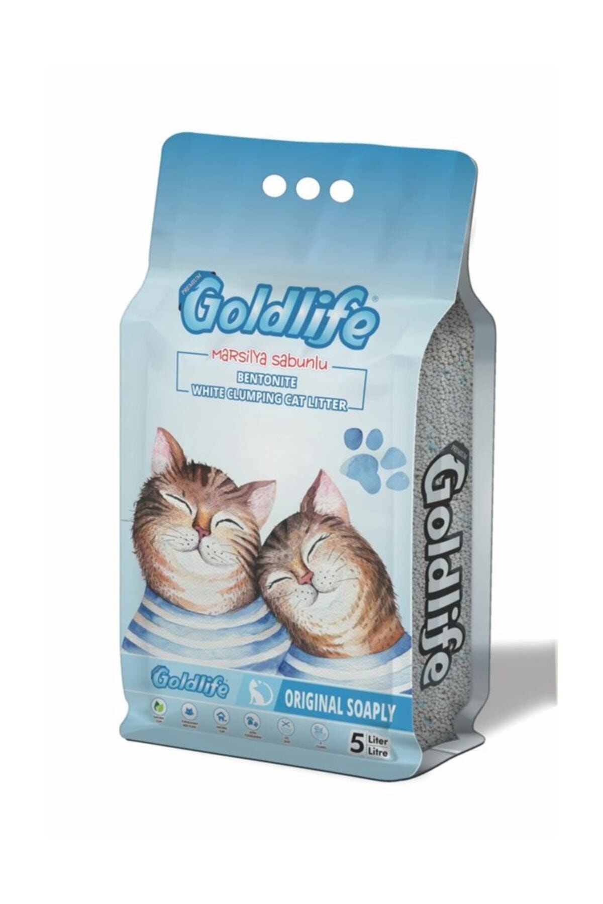 Goldlife Premium Marsilya Sabunlu Kedi Kumu 5 Lt