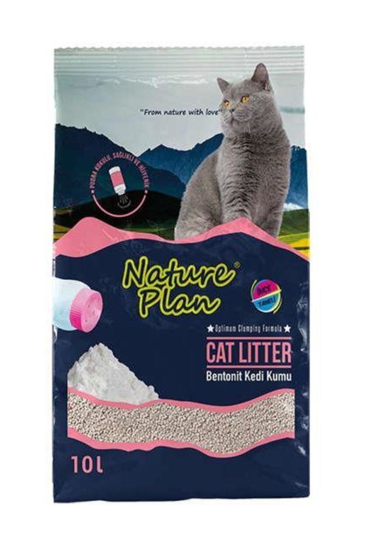 Nature Plan Pudralı Bentonit Ince Taneli Kedi Kumu 10 Lt