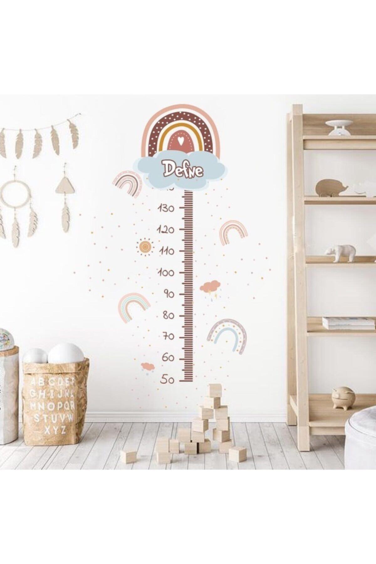 lismo kids Gökkuşağı Boy Ölçer Duvar Stickerı