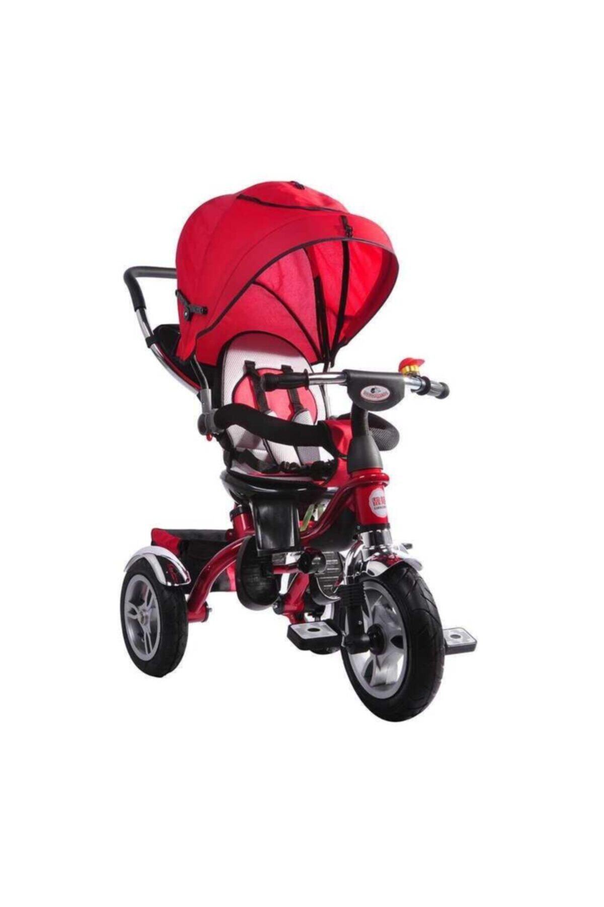 And Outdoor Andcar Ebeveyn Kontrollü Itmeli Kırmızı Çocuk Bisiklet