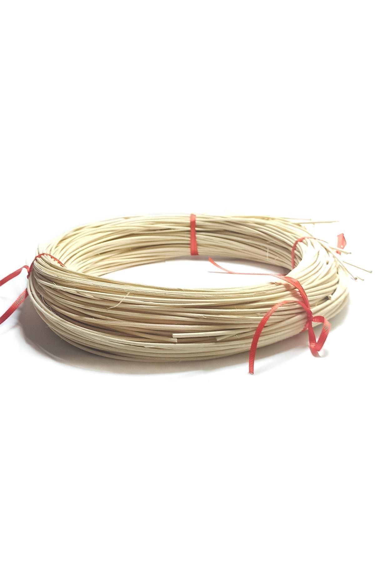 Hobizubi Yassı Rattan Doğal Bambu Çubuk 95 Metre - 2,5mm Rattan Ip
