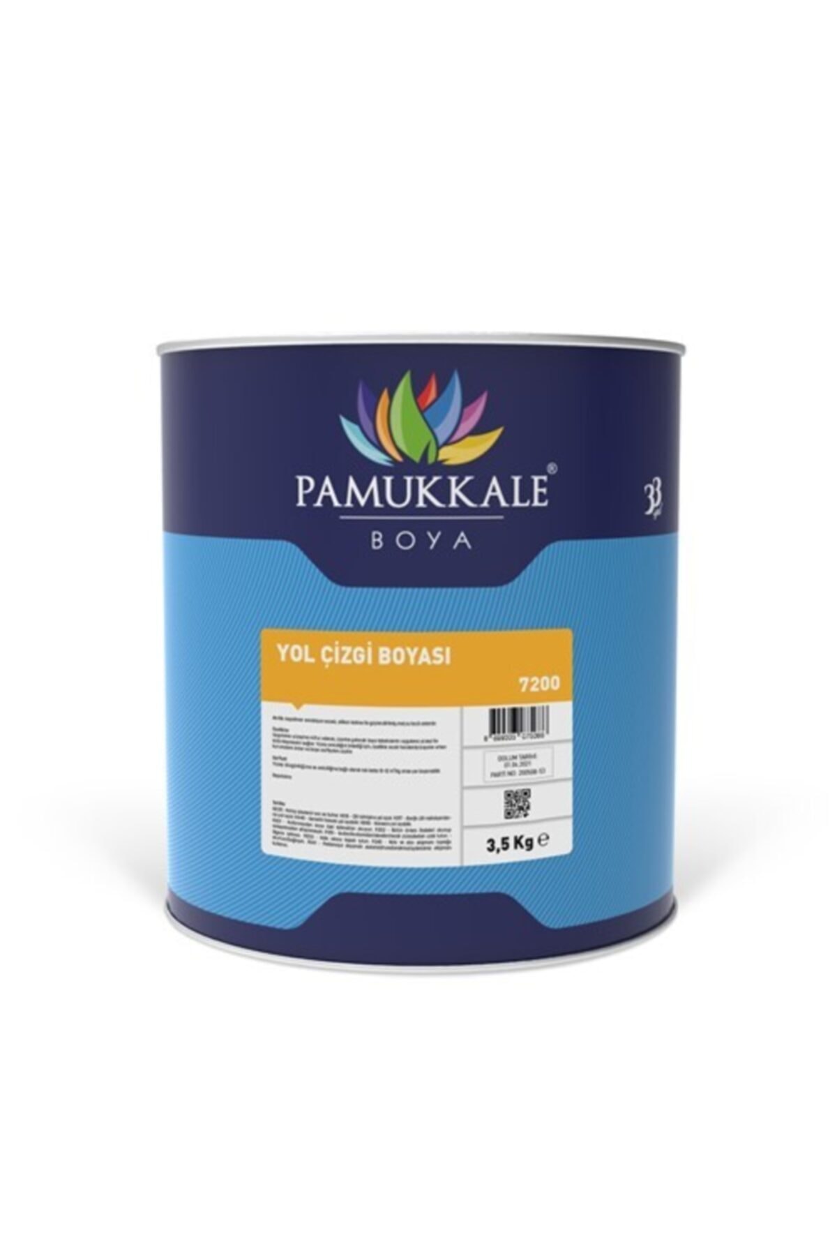 PAMUKKALE BOYA Sarı Yol Çizgisi Boyası Sarı 3,2 kg