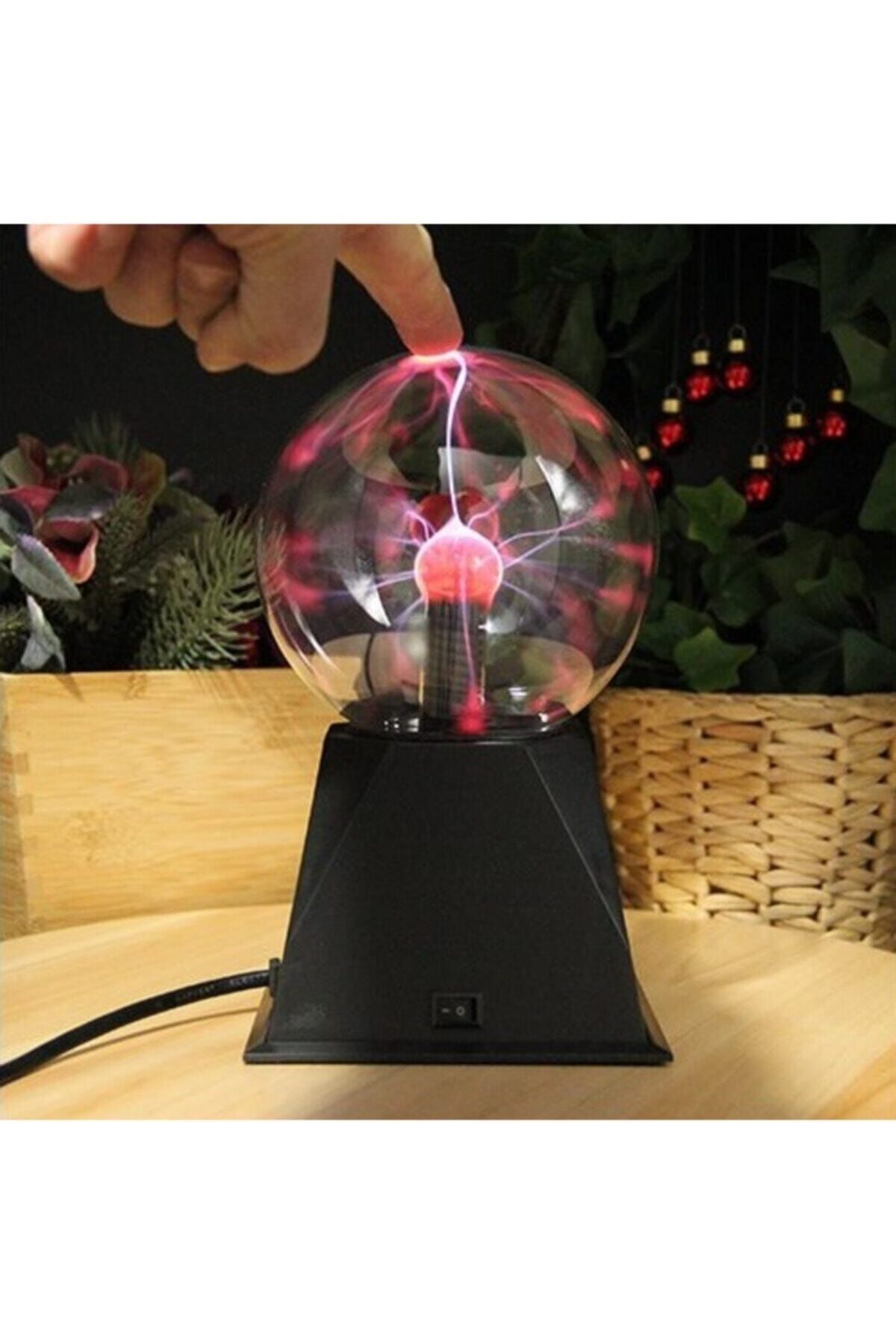 ERKOL OYUNCAK Plazma Storm Tesla Lamp Işıklı Plazma Cadı Sihirli Küre
