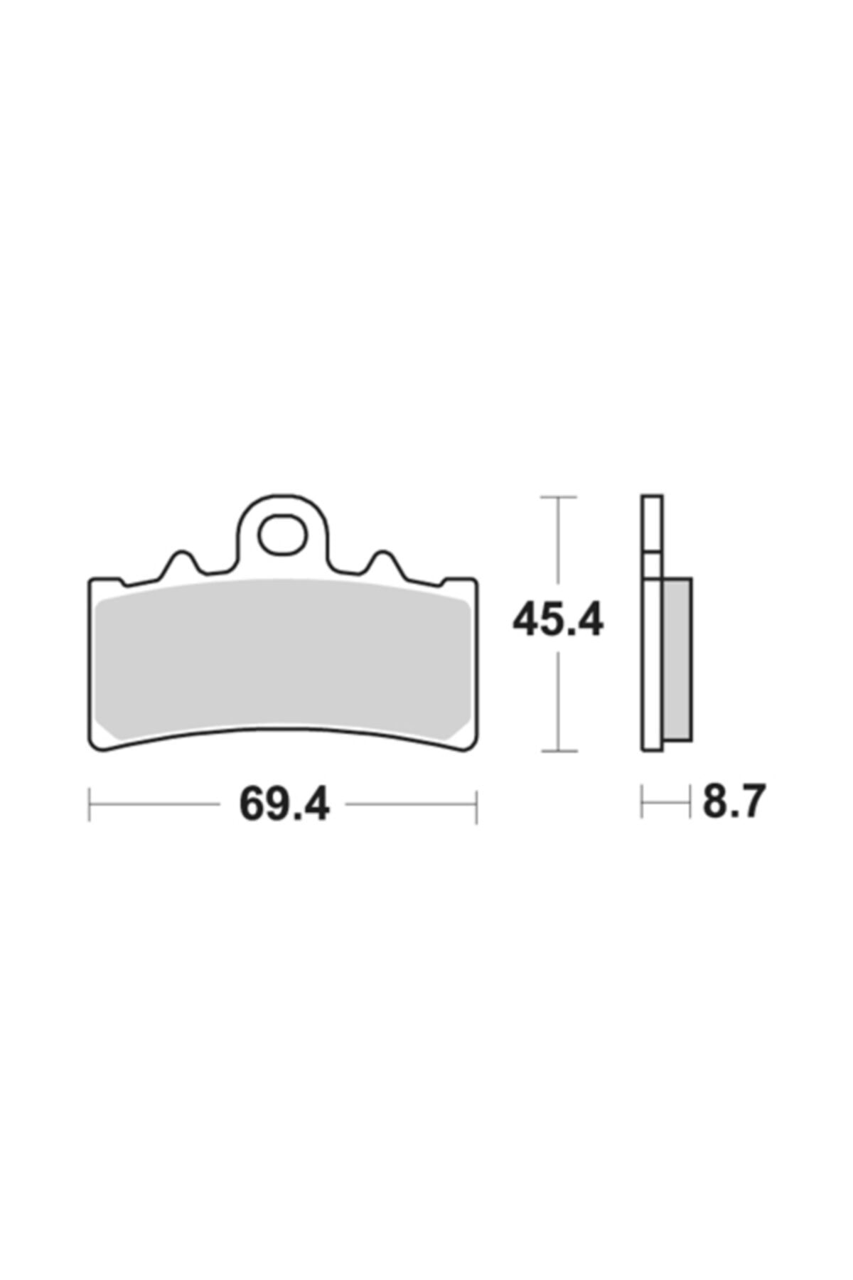 Moto Adv Garage Ktm Duke 250 Ön Fren Balatası Sinterli Braking