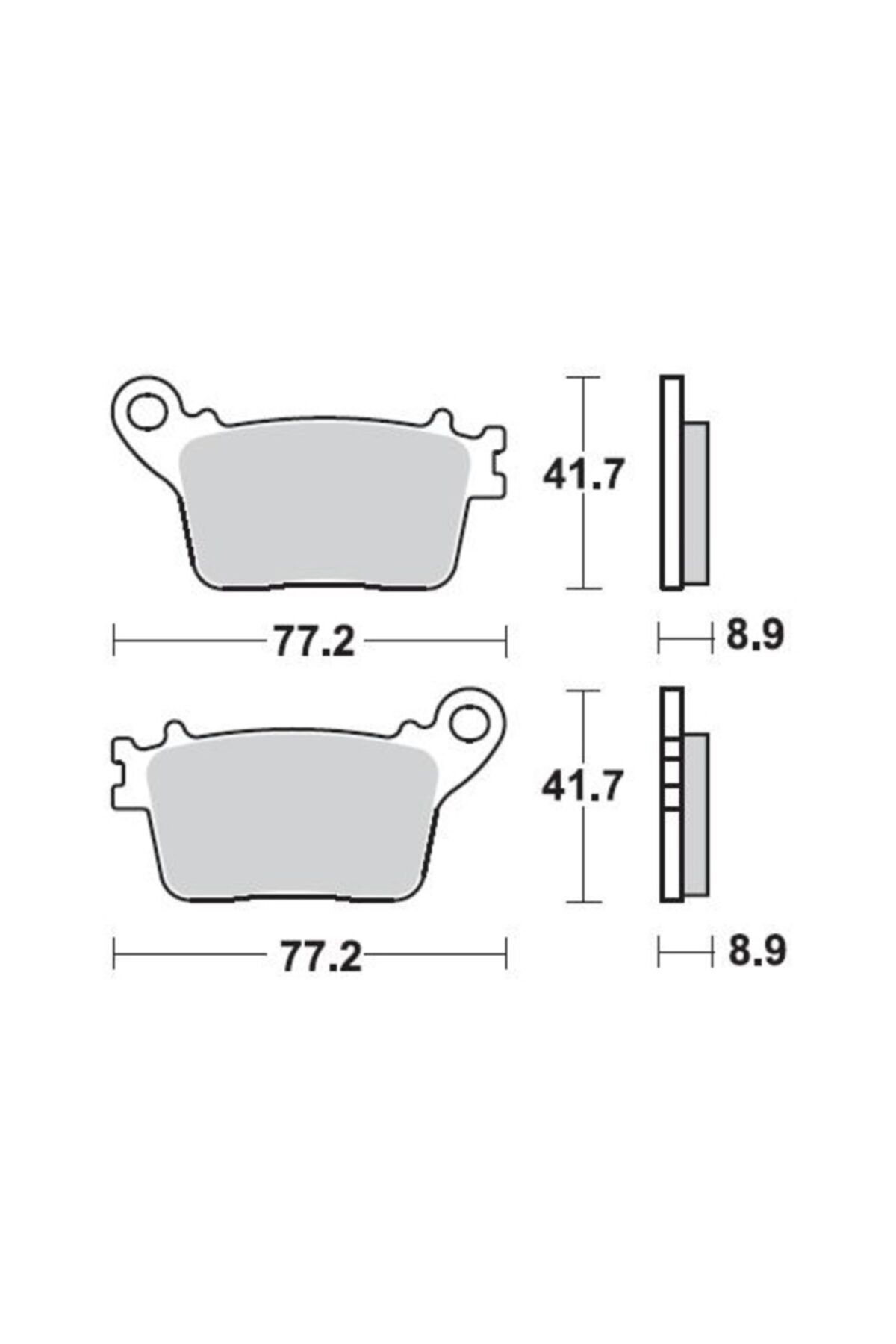 Moto Adv Garage Honda Cbr 600 Rr 07-15 Arka Fren Balatası Sinterli Braking