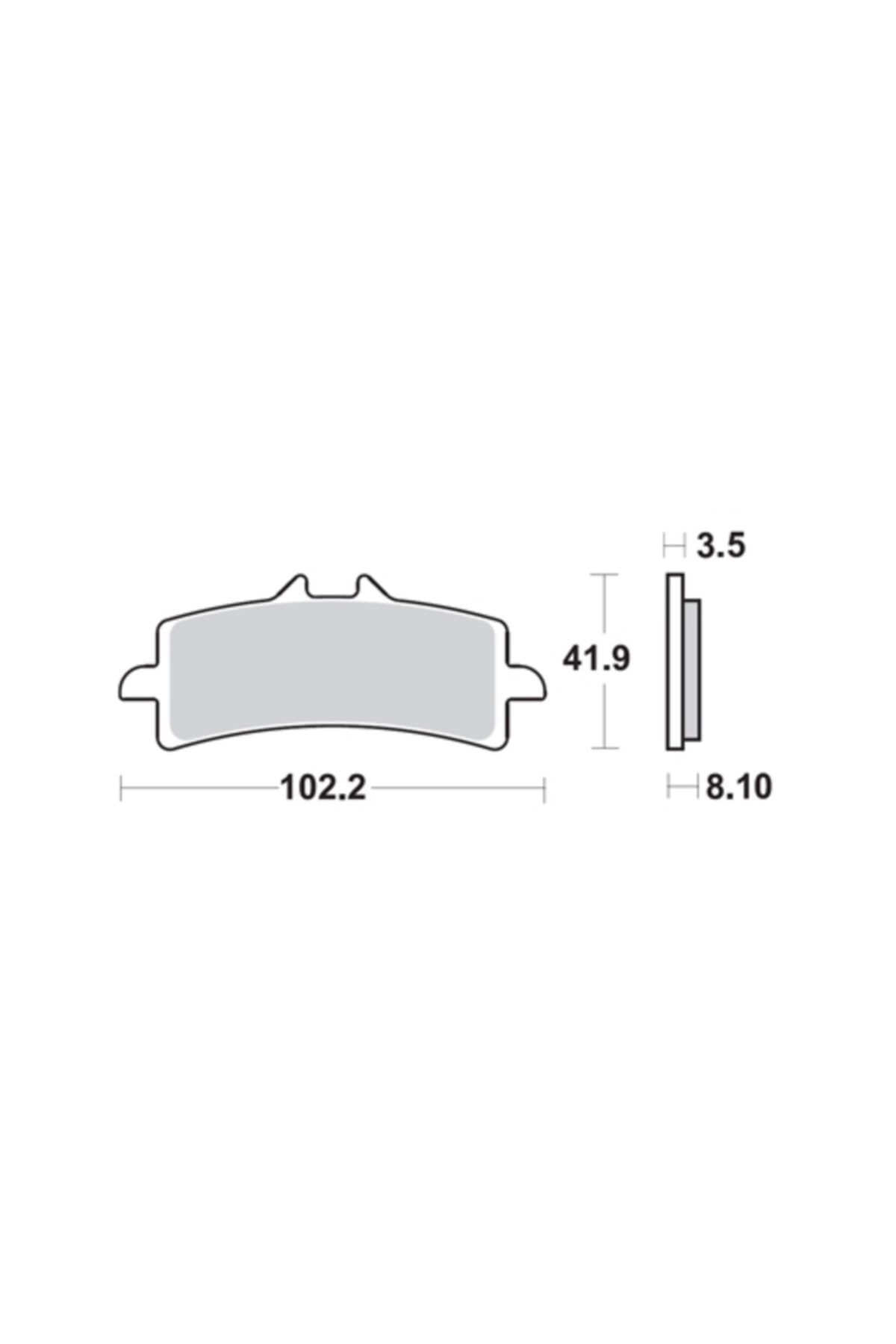 Moto Adv Garage Suzuki Gsx-r 750 11-17 Ön Fren Balatası Sinterli Braking