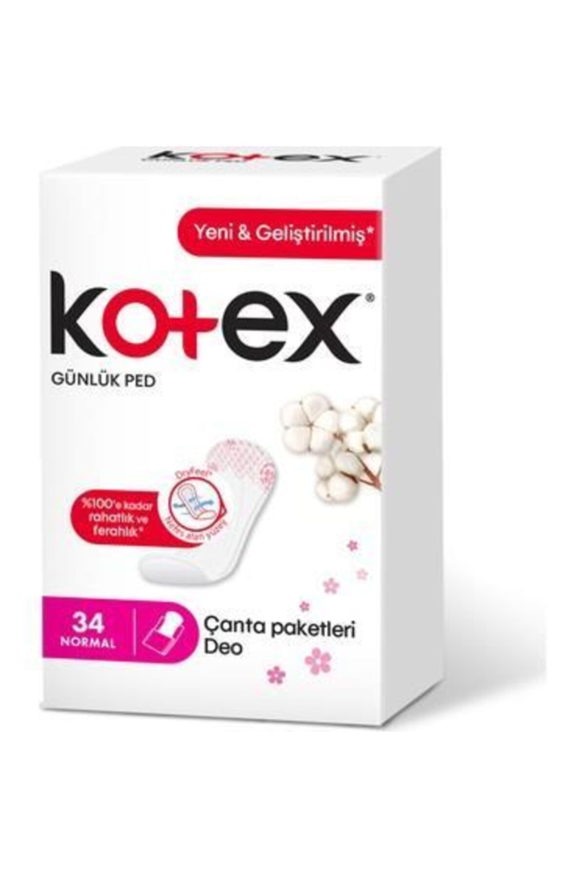 Kotex Günlük Normal Ped 34'lü
