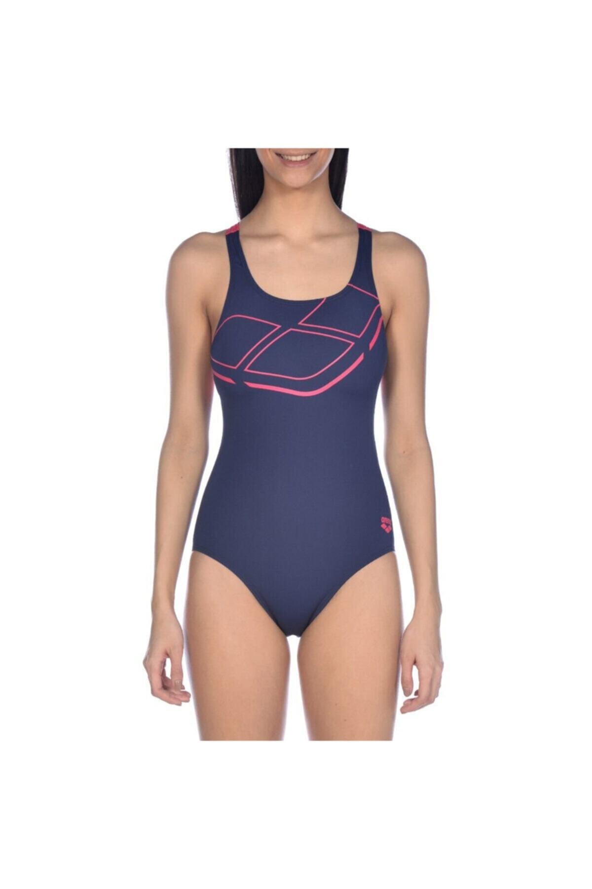 ARENA Kadın Lacivert W Essentials Swim Pro Back One Piece Lb Yüzücü Mayo 002543709