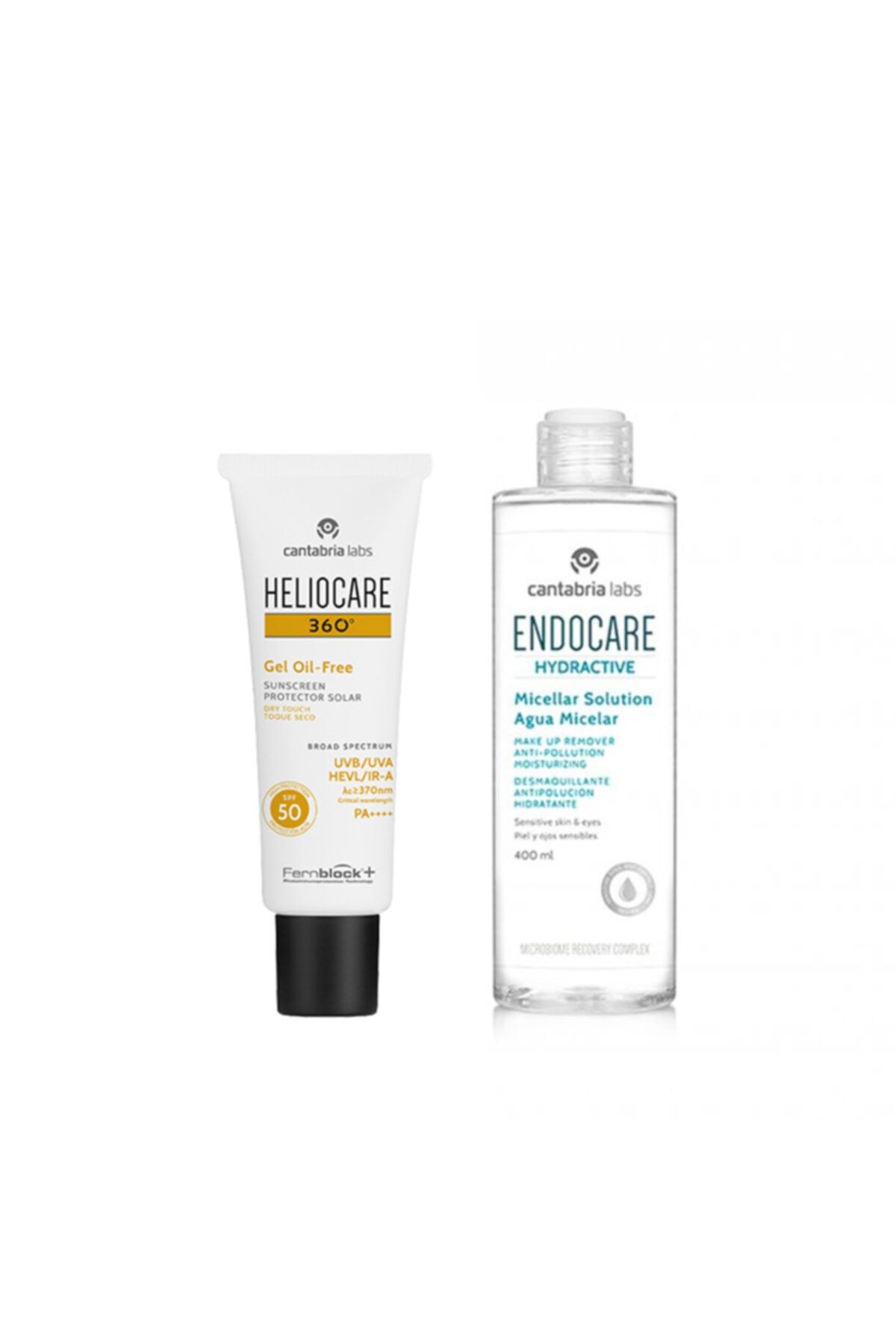 ENDOCARE Heliocare 360 Spf+50 Gel Oil Free | Hydractive Micellar Water 400 Ml Güneş Bakım Set
