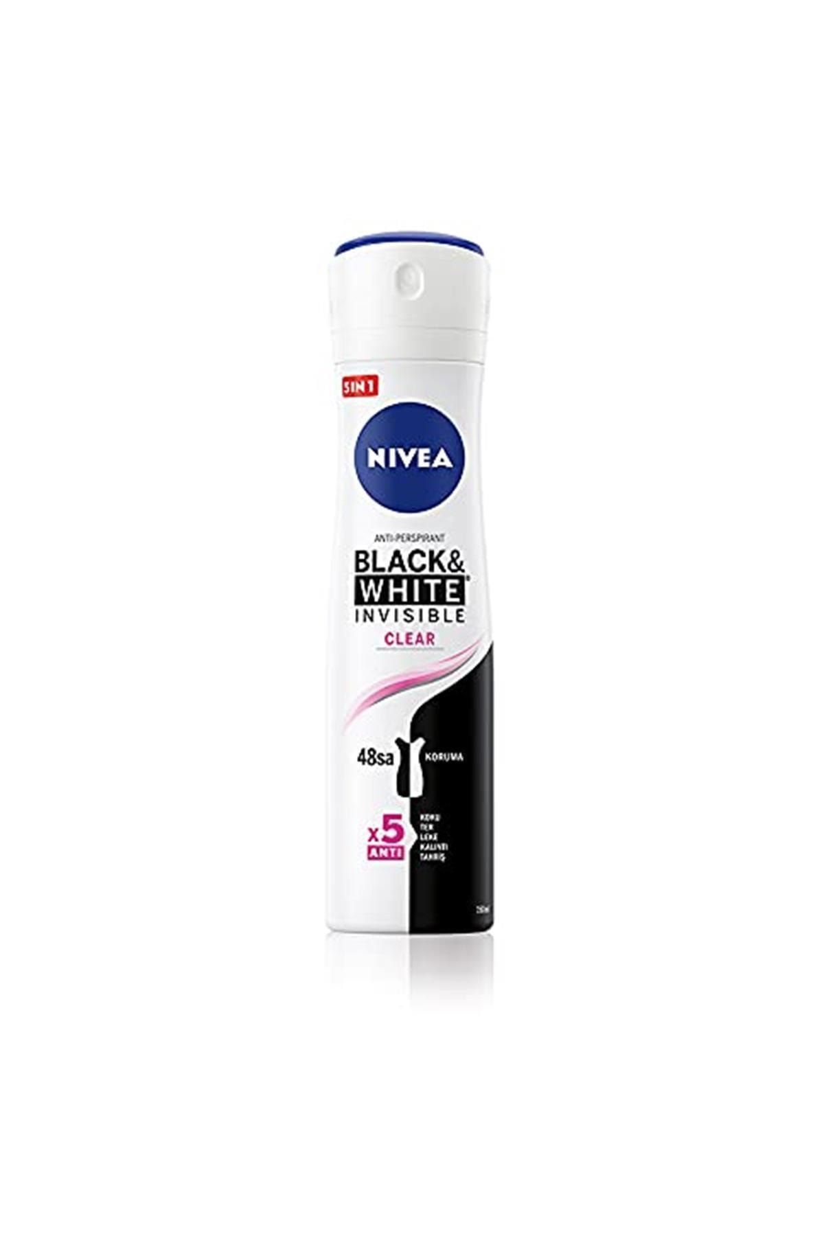 Nivea Invisible Black&white Clear Sprey Deodorant Kadın, 150 ml