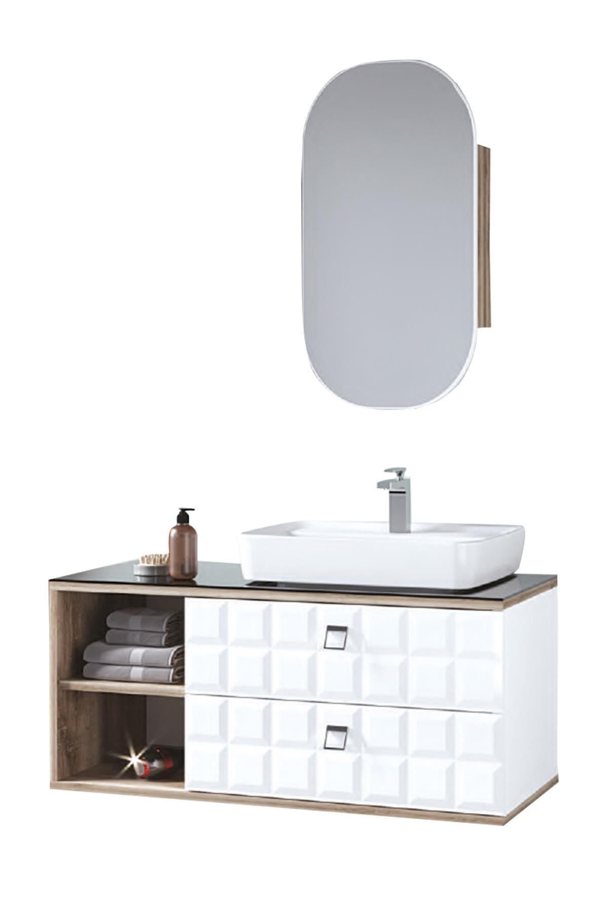 DENKO Oscar 95 Cm Banyo Dolabı Takımı