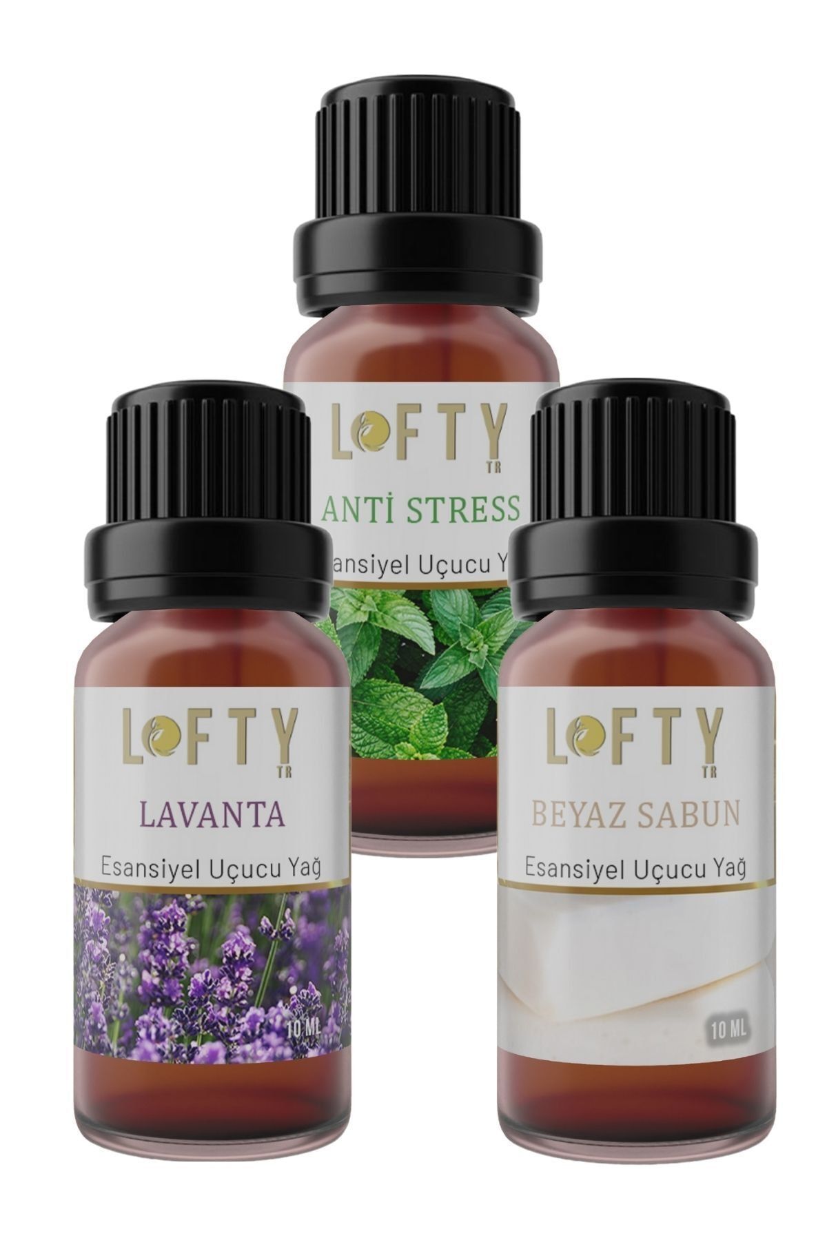 Lofty Lavanta, Beyaz Sabun, Anti Doğal Uçucu Yağ Saf Buhurdanlık Esansı Oda Kokusu Esans Buhur Yağı 10ml