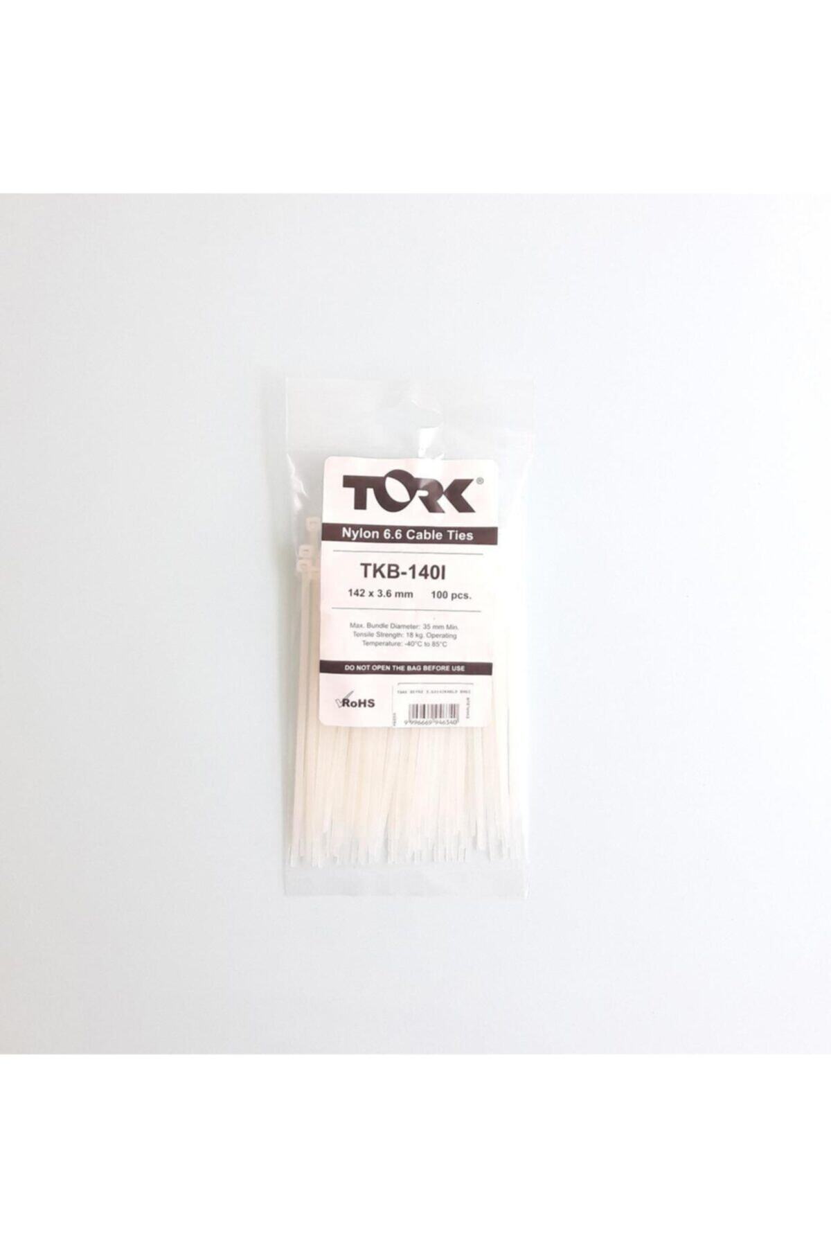 TORK Beyaz Kablo Bağı 3,6x142
