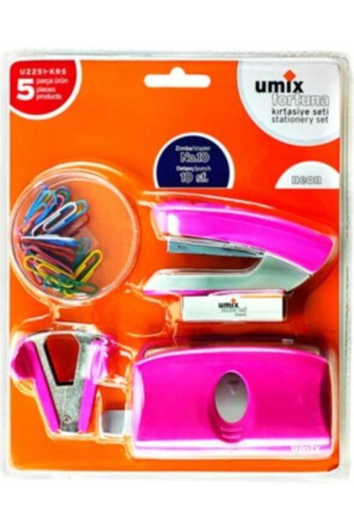 Umix Kırtasiye Seti Pembe Ataçlı