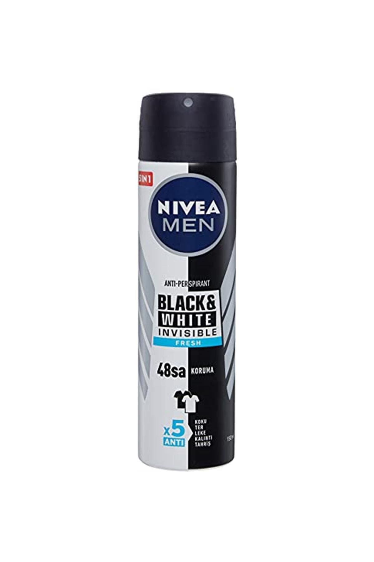 Nivea Men Invisible Black&white Fresh Sprey Deodorant 150 Ml