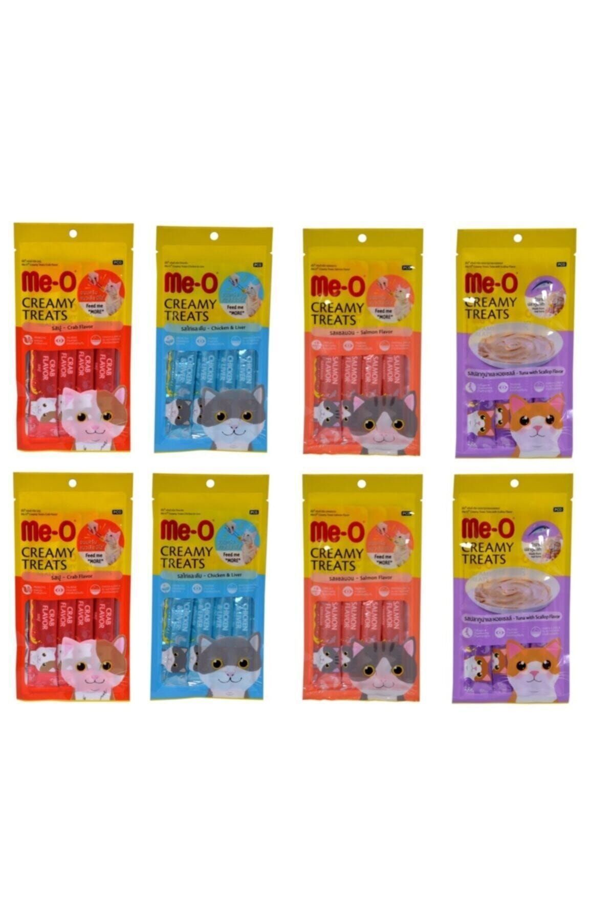 meo Creamy Kedi Ödül Maması 60 Gr X 8 Paket Her Çeşitten Iki Adet