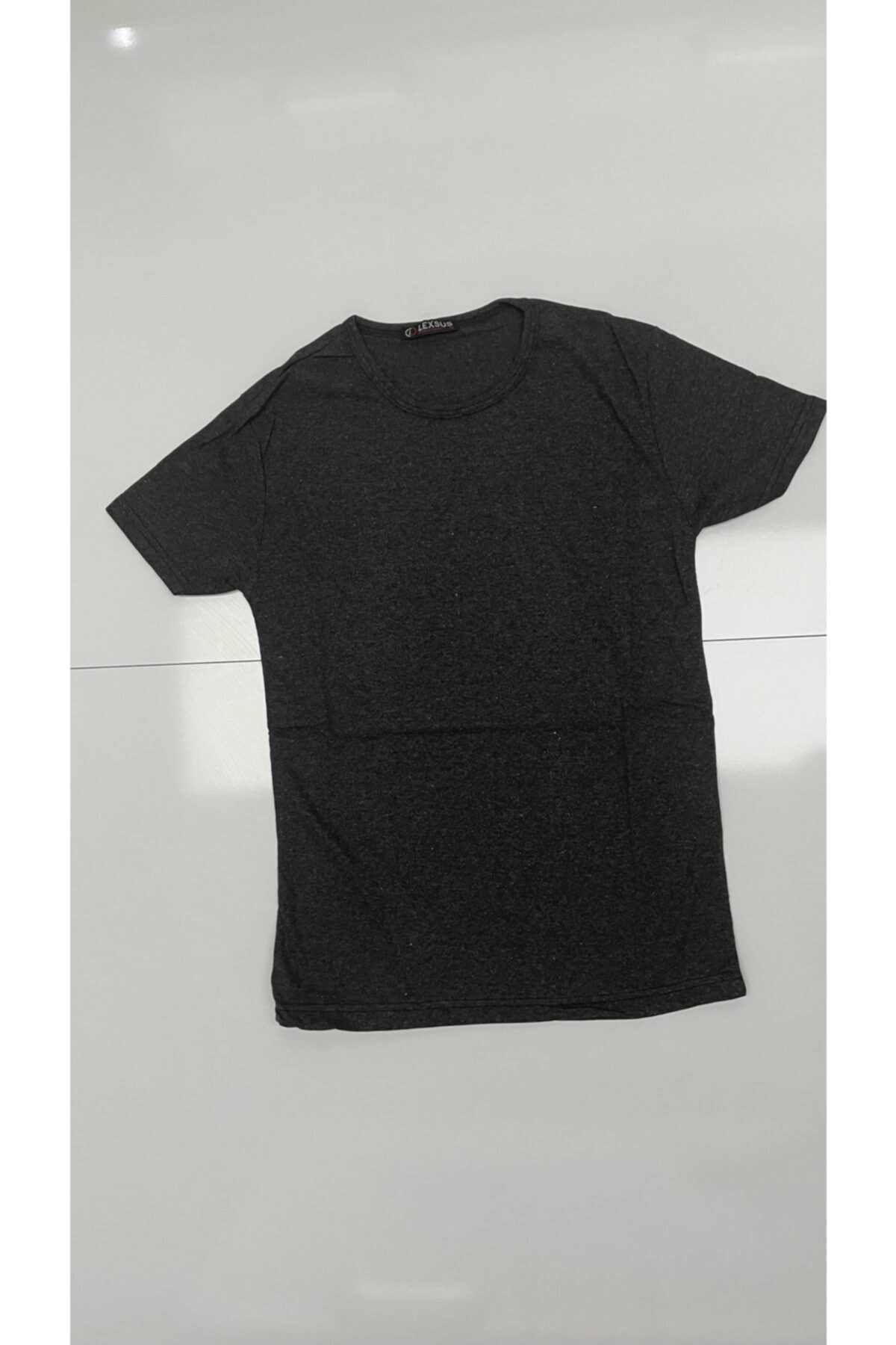 Lexsus Bisiklet Yaka Likralı Ve %100 Pamuk Kadın T-shirt