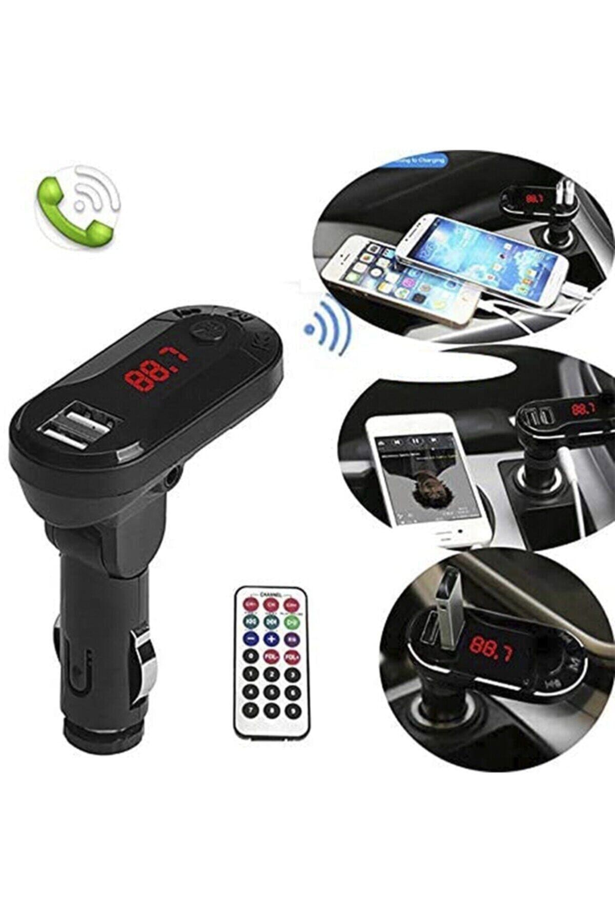 NOYİSKA Çakmaklık Şarj Cihazı Araba Mp3 Çalar Fm Transmitter Oto Bluetooth Araç Kiti
