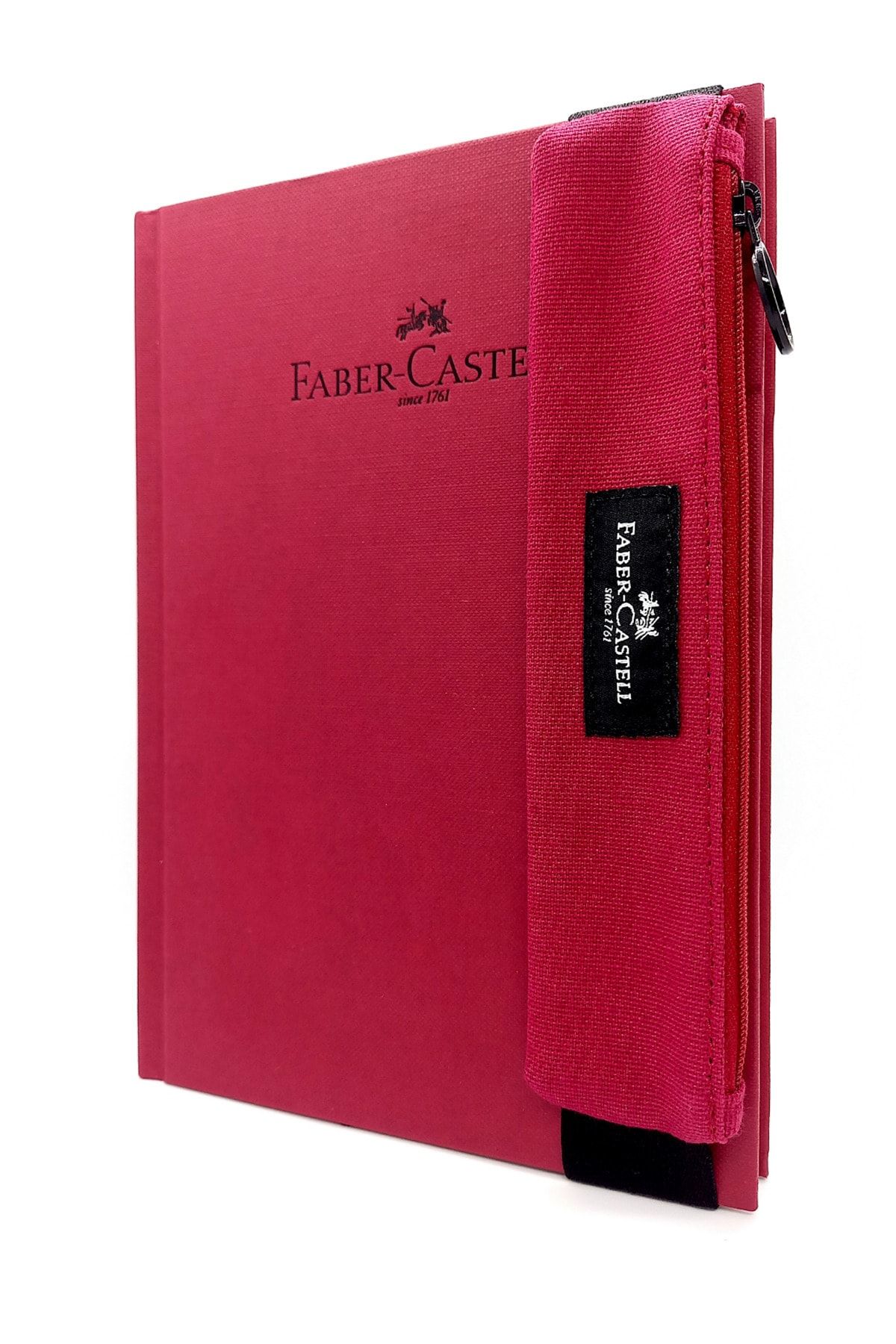 Faber Castell A5 Ajanda Tarihsiz Çizgili Sert Kapak Ve Fc Kalemlik Bordo