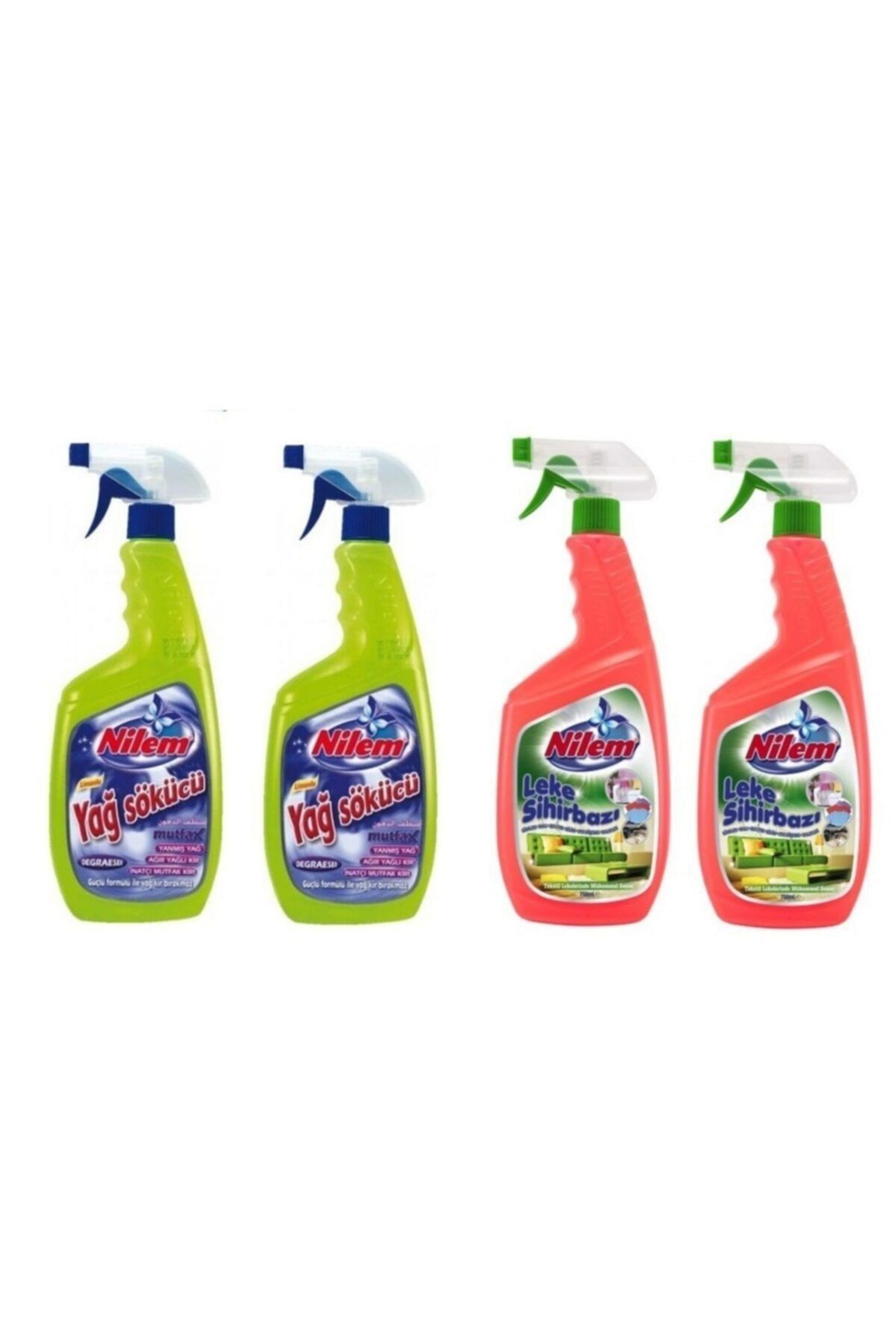 Nilem Yağ Sökücü Sprey 750 ml 2 Adet - Leke Sihirbazı 750 ml 2 Adet