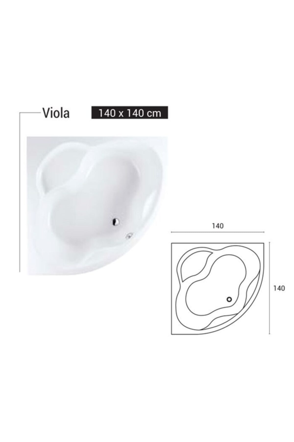 DND Concept Viola Jakuzi 140x140 H:55