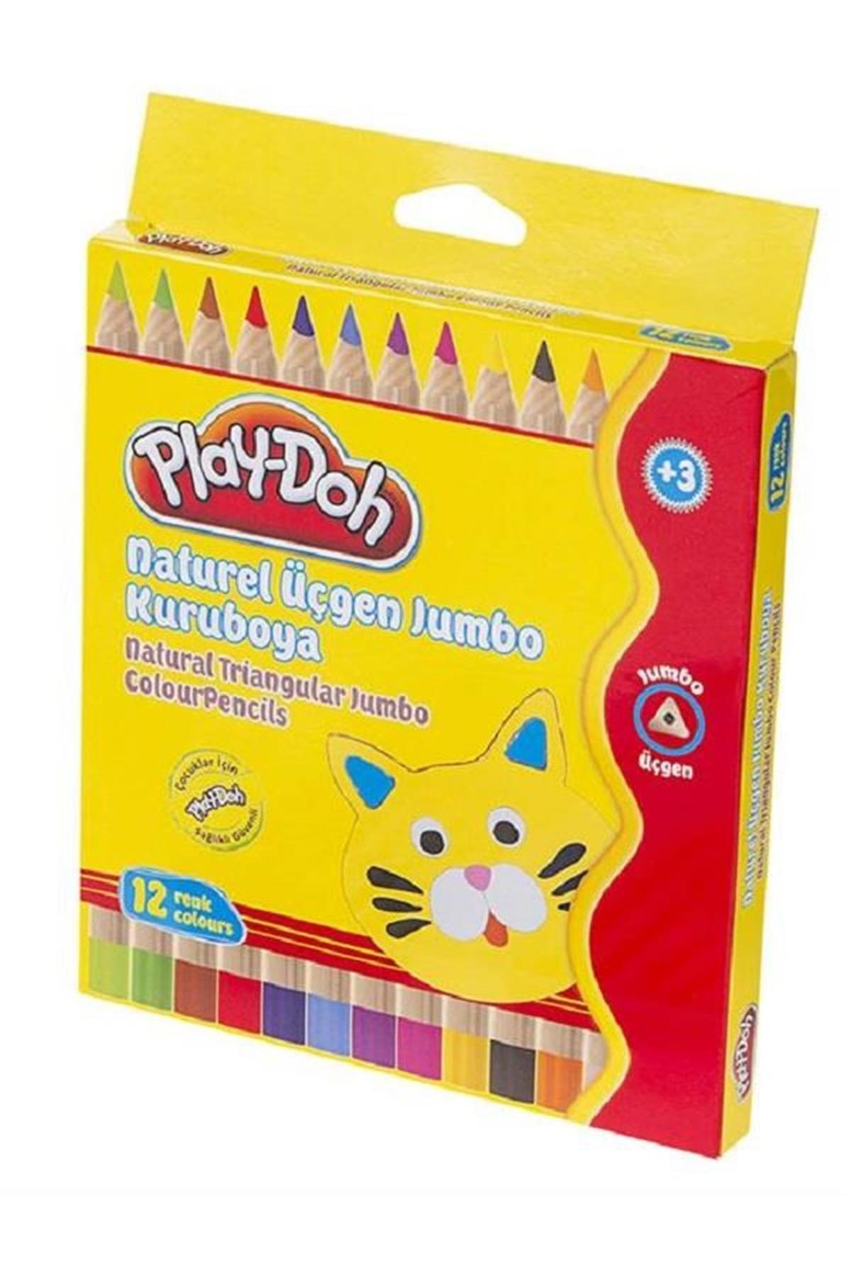 Play Doh Play-doh 12 Renk Jumbo Naturel Kuru boya Ku009