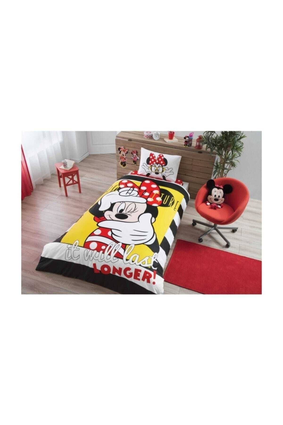 Taç Lisanslı Nevresim Minnie Mouse Selfie